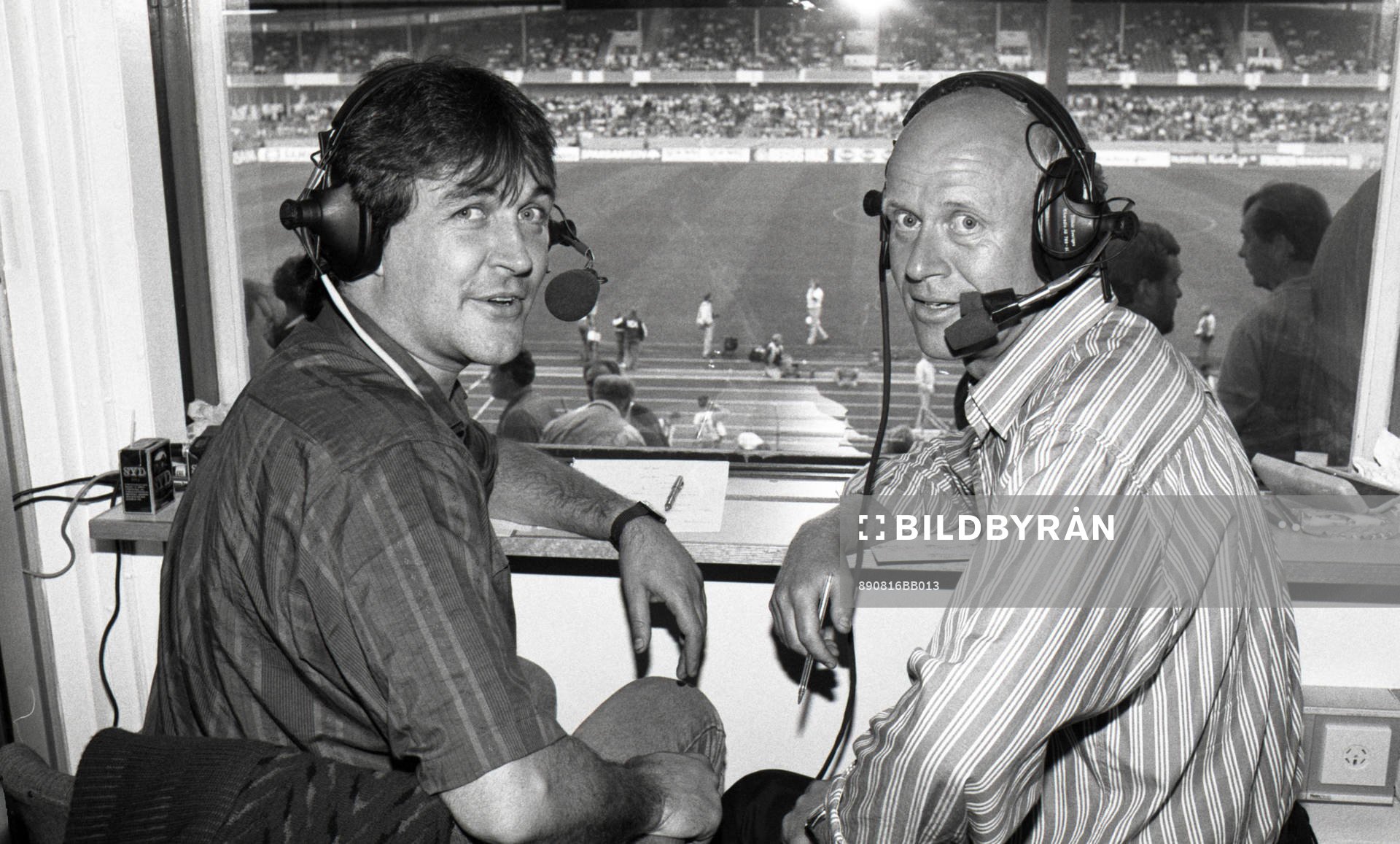 Ralf Edström och Thomas Simpson, kommentator, journalist,