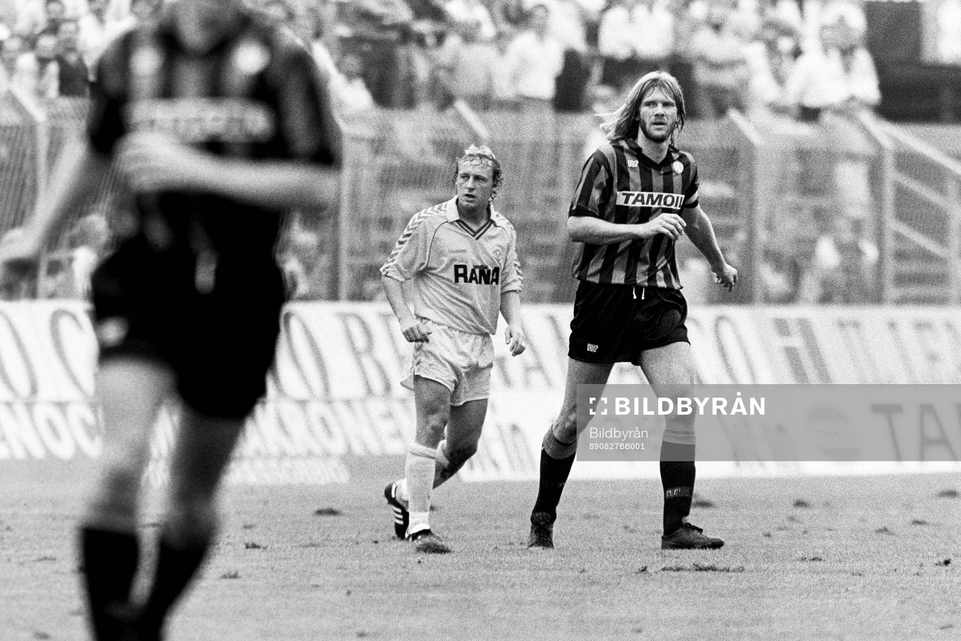 Fotboll, Serie A, Atalanta - Verona, 1-0: Robert Prytz, Verona och Glenn Strömberg, Atalanta.