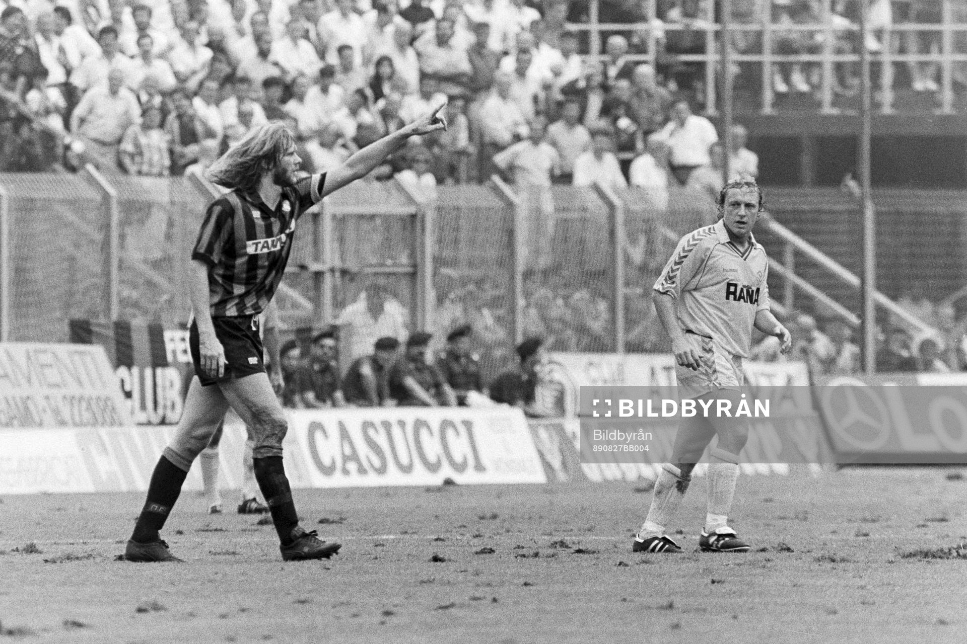 Fotboll, Serie A, Atalanta - Verona, 1-0: Glenn Strömberg, Atalanta och Robert Prytz, Verona