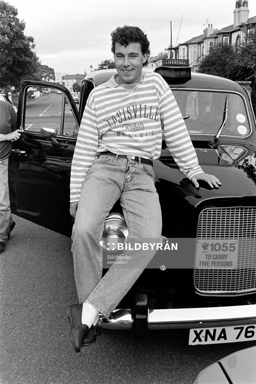 Stefan Rehn på en taxi