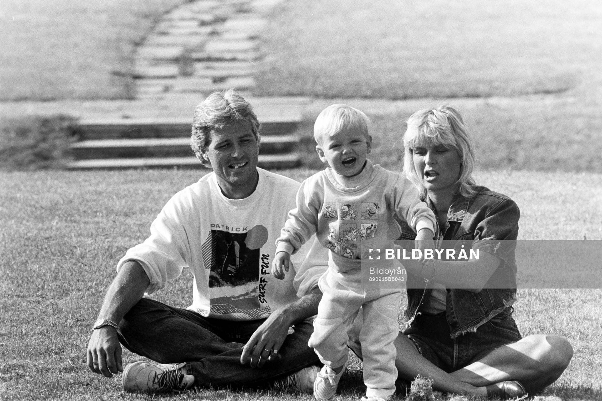 Glenn och Helena Hysén och sonen Alexander