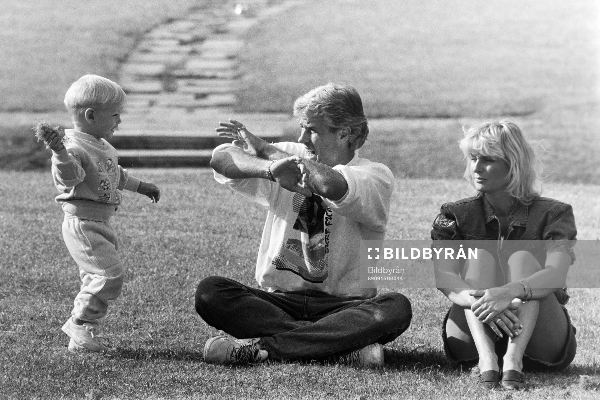 Glenn och Helena Hysén och sonen Alexander