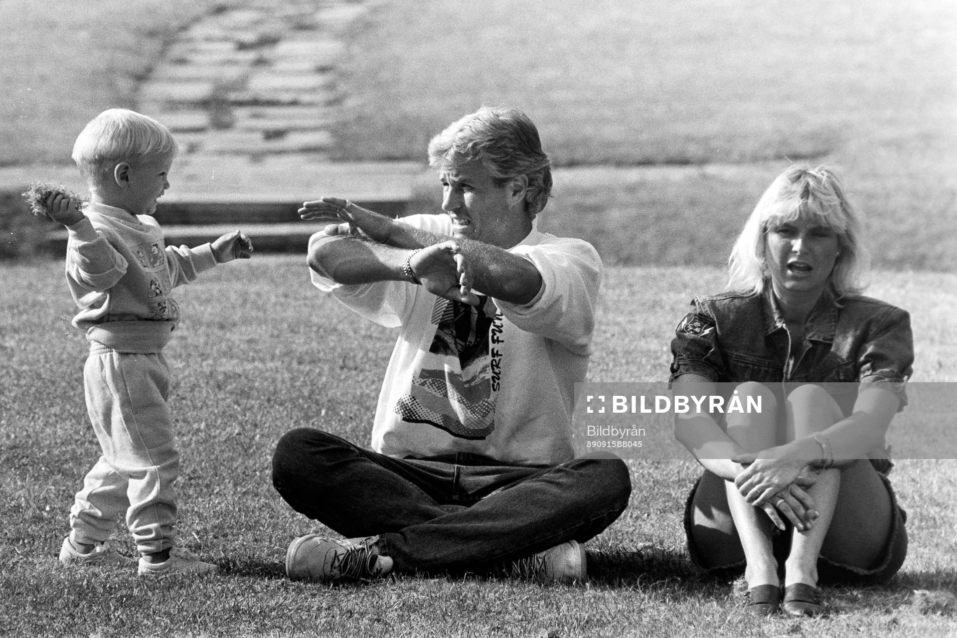 Glenn och Helena Hysén och sonen Alexander