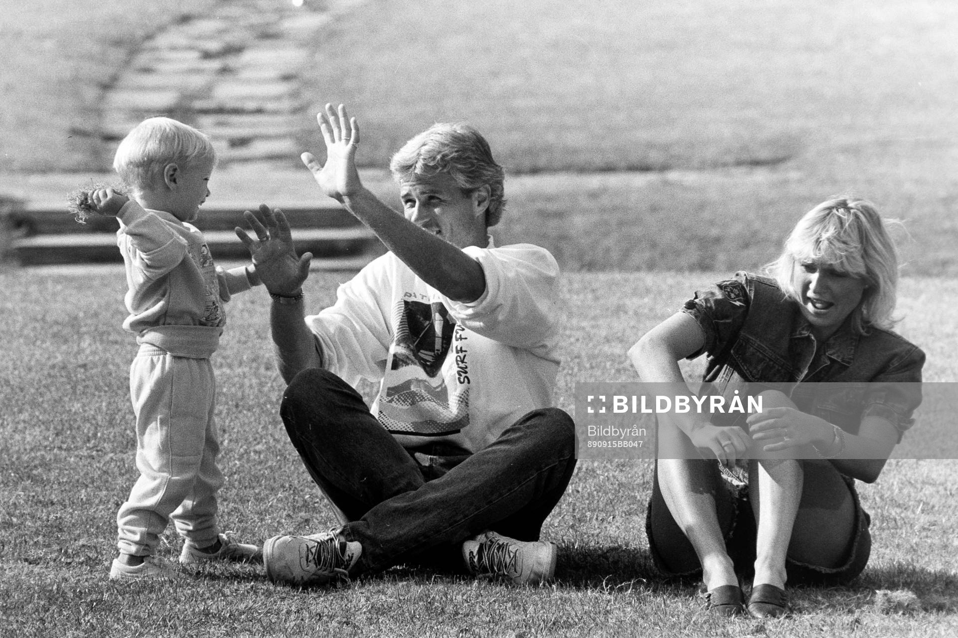Glenn och Helena Hysén och sonen Alexander