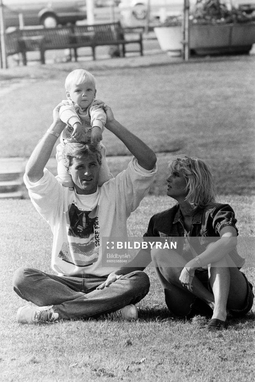 Glenn och Helena Hysén och sonen Alexander