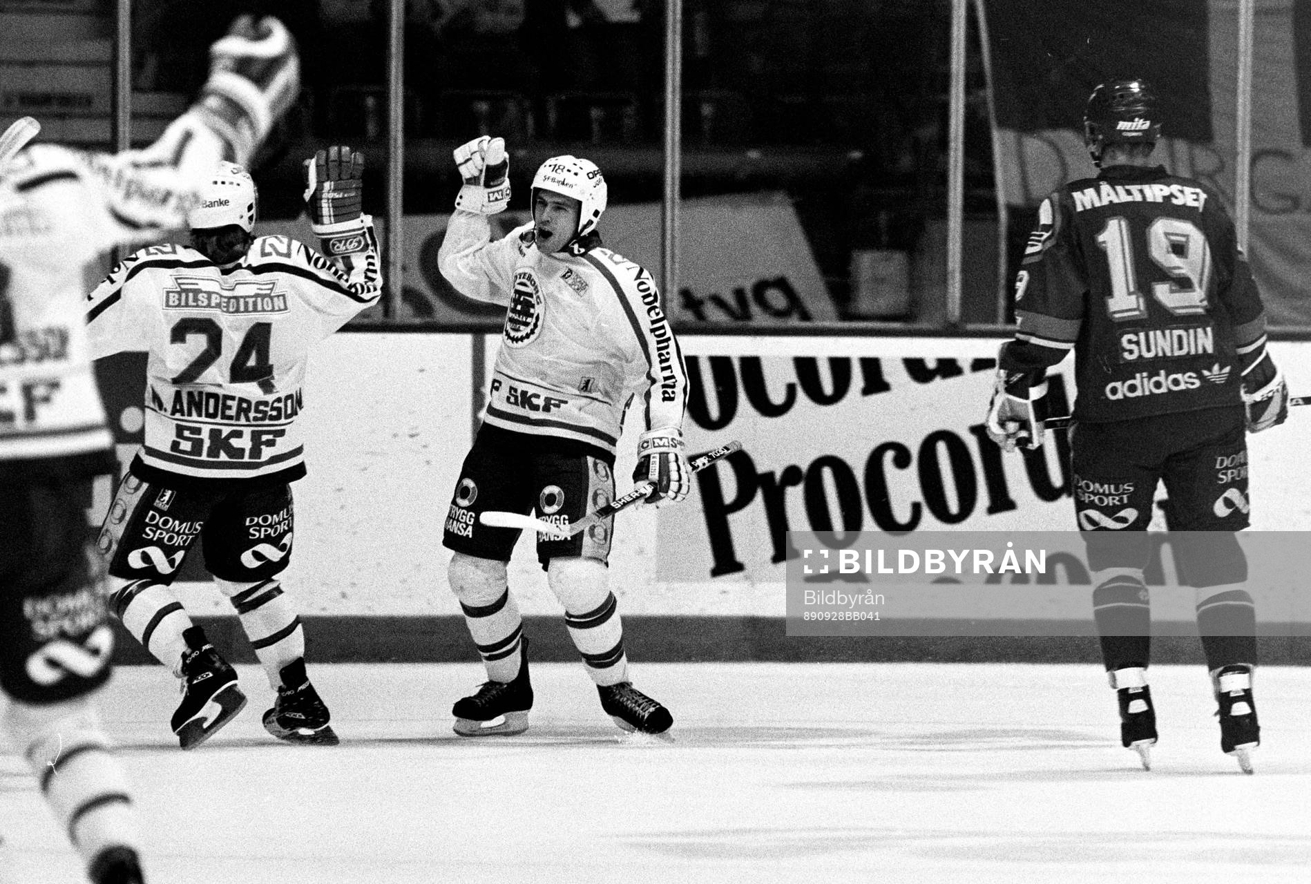 Frölundas Stefan Axelsson jublar