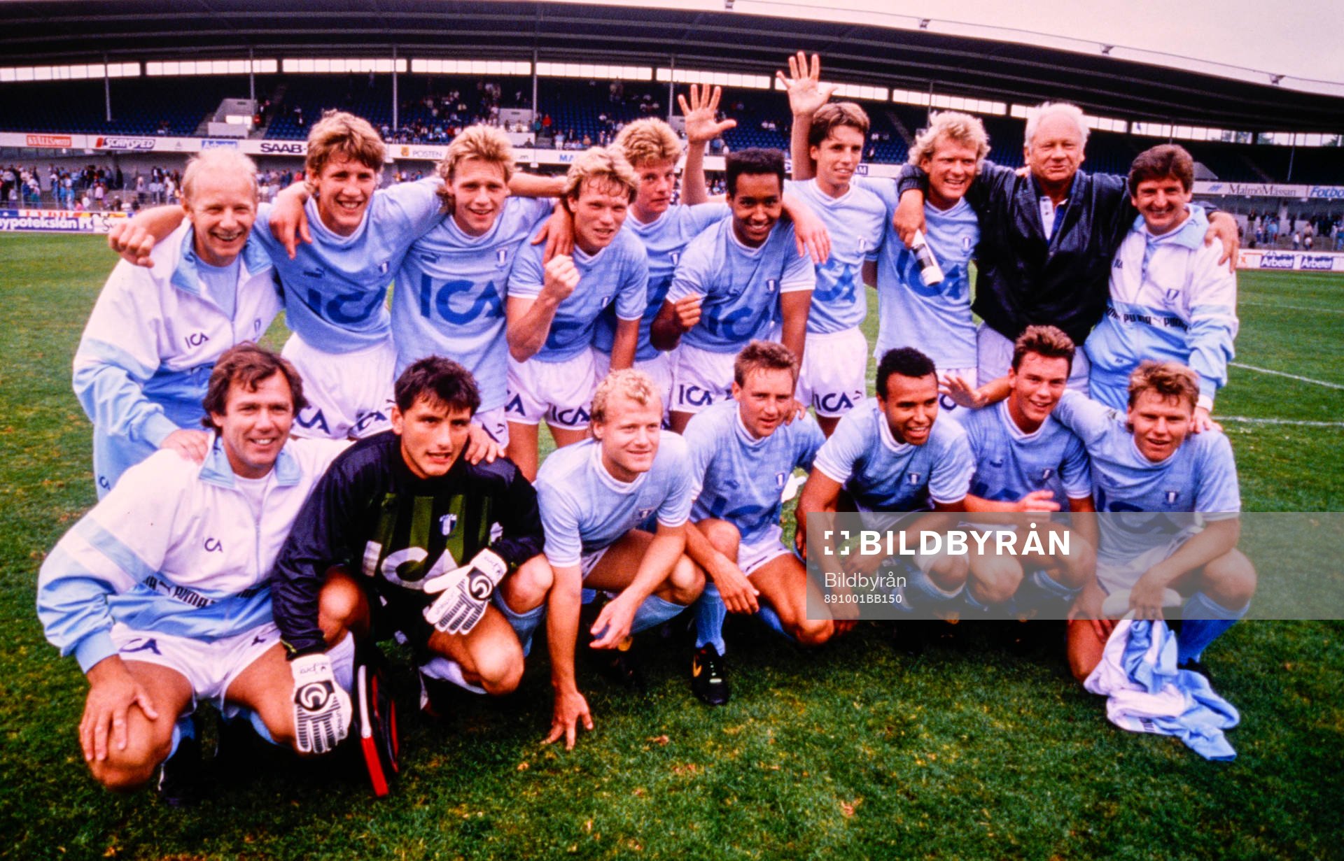 Bakre raden fr v: Peter Jönsson, Niclas Larsson, Leif