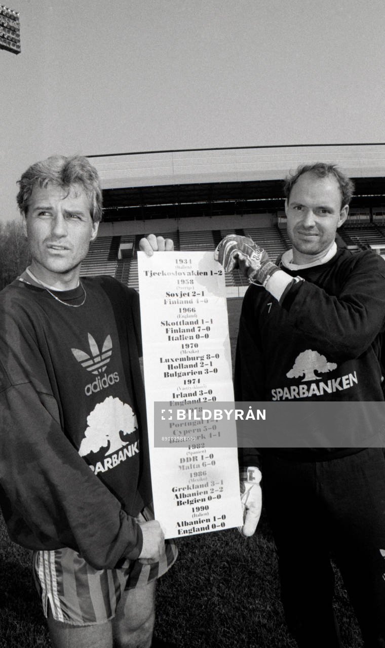 Glenn Hysén och Thomas Ravelli, Sverige