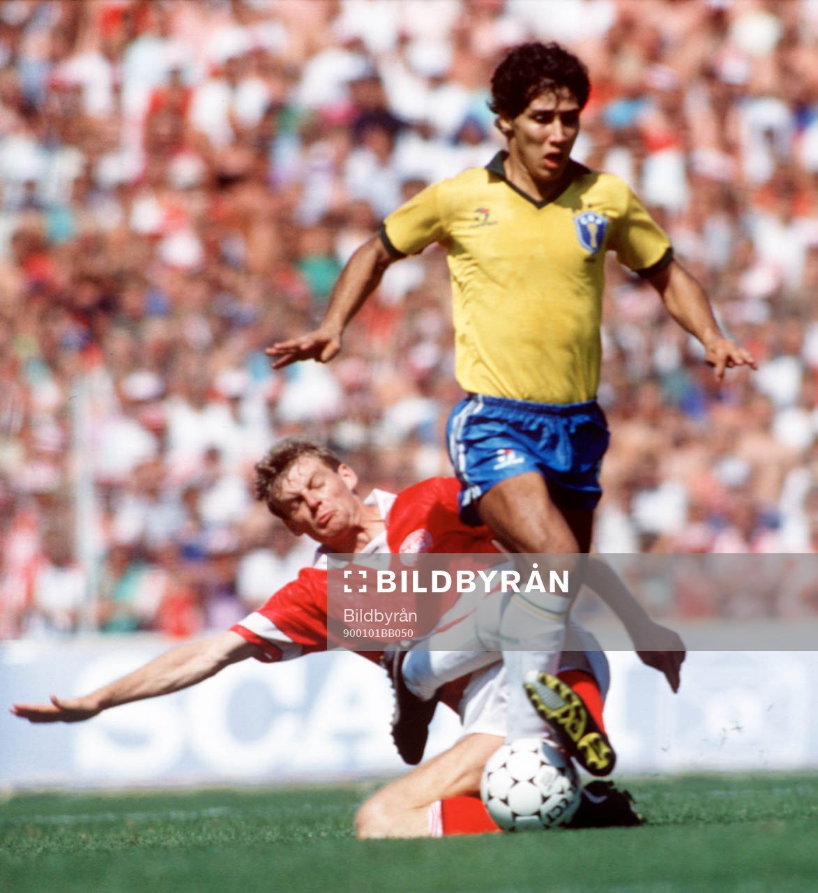 Fotboll, VM, Danmark - Brasilien