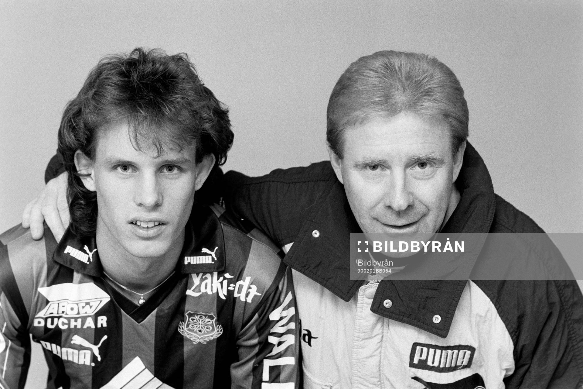  Henrik Bertilsson och Bo Falk, tränare.