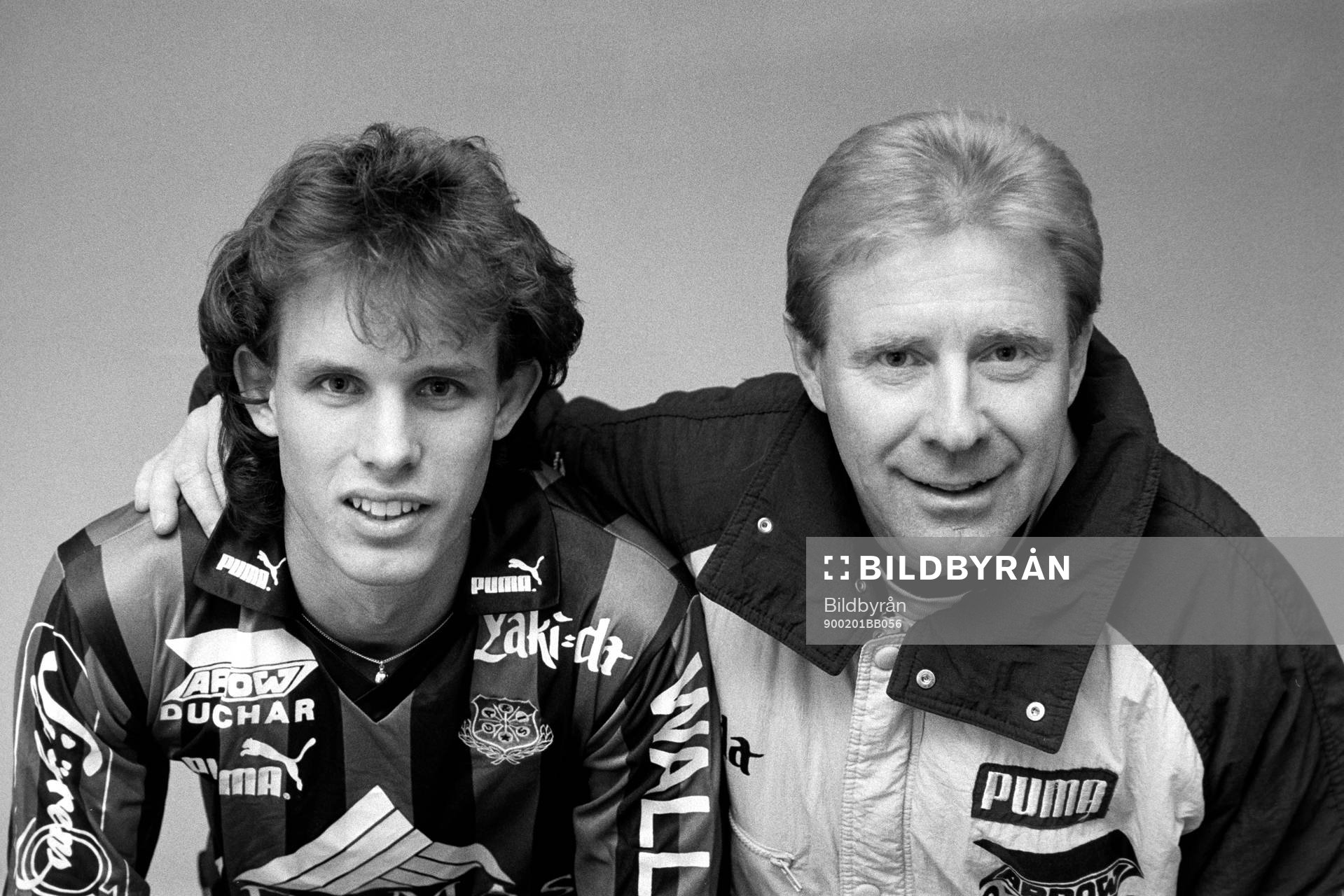 Henrik Bertilsson och Bo Falk, tränare