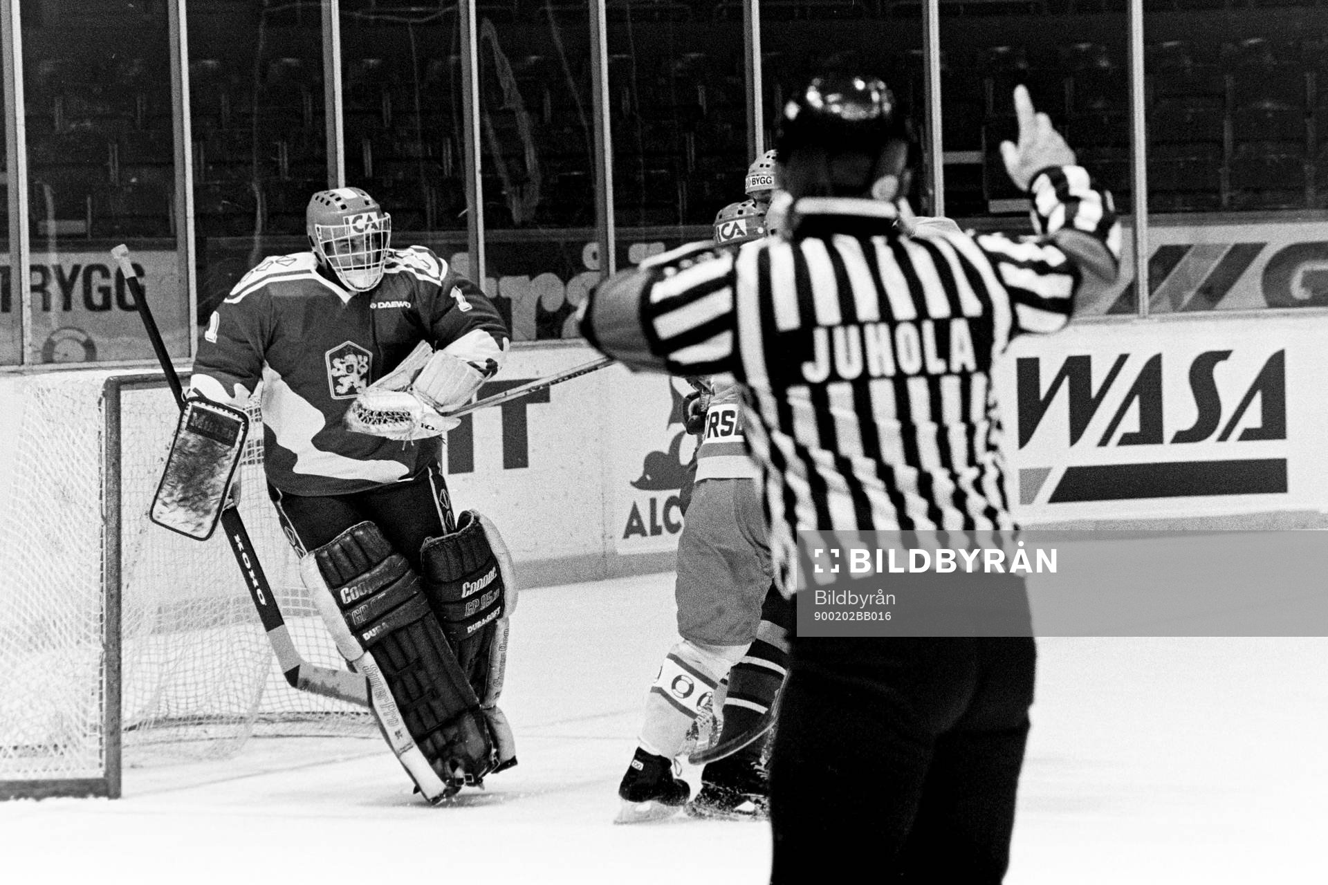 Dominik Hasek, målvakt, Tjeckoslovakien