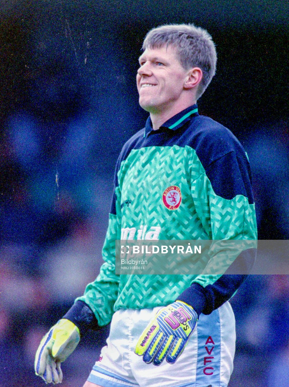 Football, Barclays League Division 1, England 1989-1990, Aston Villa - Sheffield Wednesday: Goalkeeper Nigel Spink of Aston Villa.