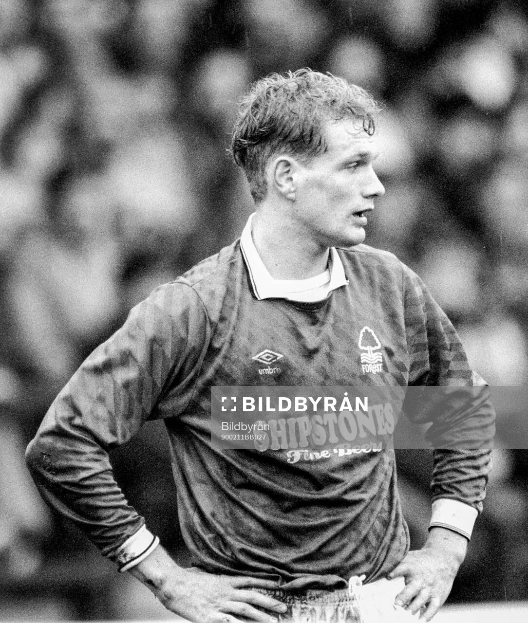 Football, League Cup, England 1989-1990, Semifinal, Nottingham Forest - Coventry: Thorvaldur Orlygsson of Nottingham Forest.