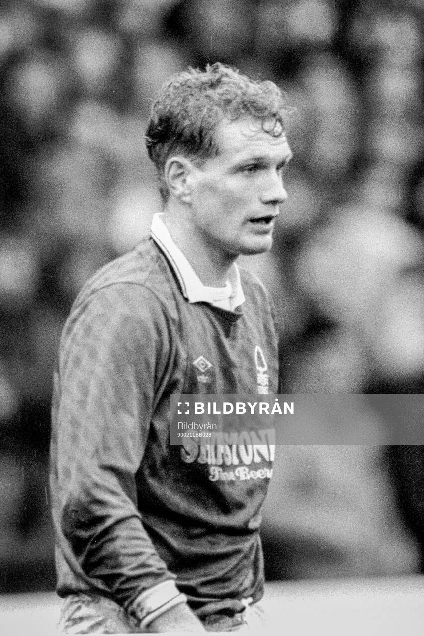 Football, League Cup, England 1989-1990, Semifinal, Nottingham Forest - Coventry: Thorvaldur Orlygsson of Nottingham Forest.