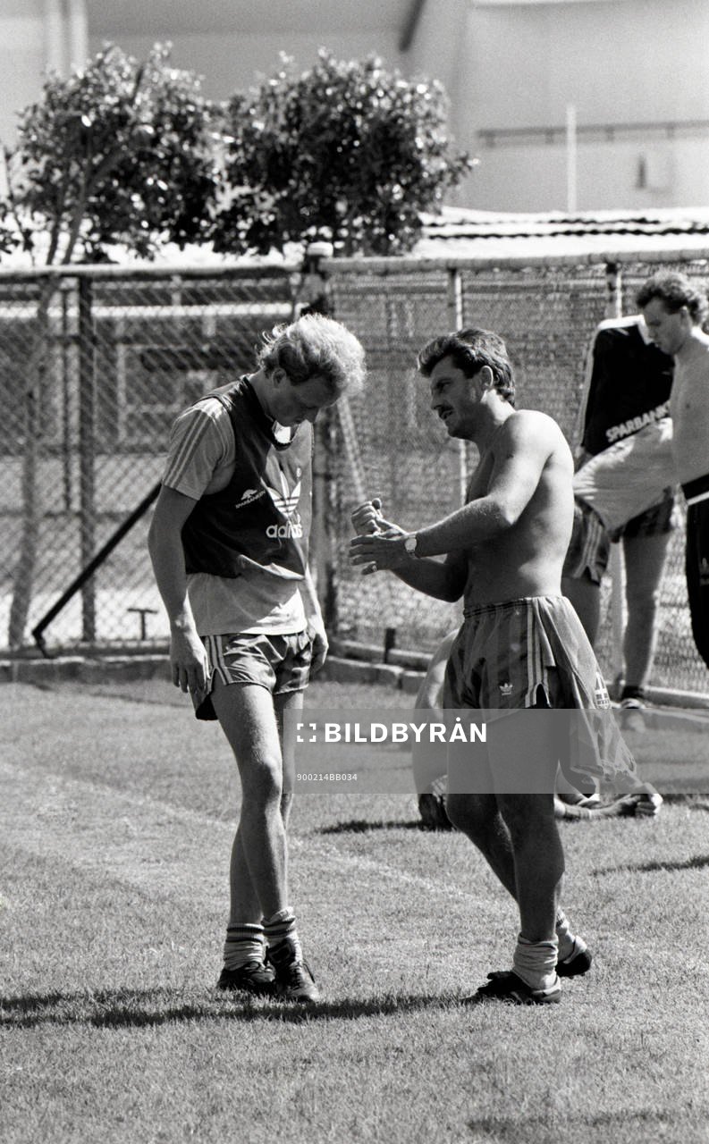 Stefan Lindqvist och Olle Nordin, förbundskapten