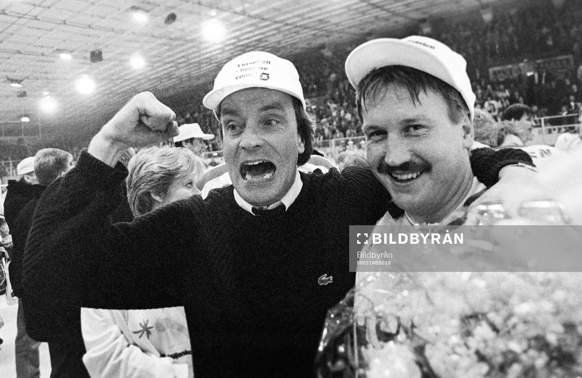 Timo Lahtinen, tränare och Peter Lindmark, målvakt i