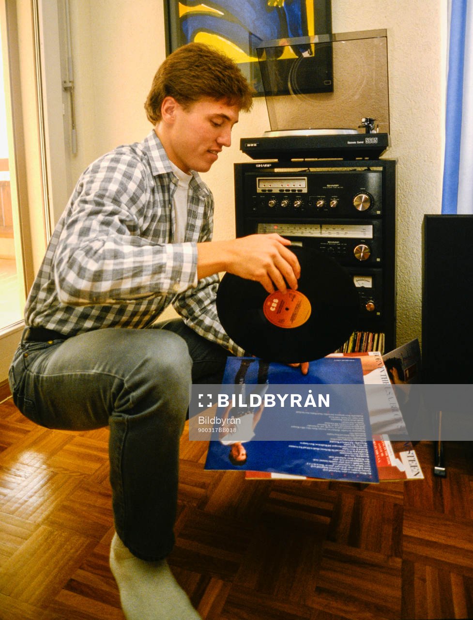 Mats Gren lyssnar på Bruce Springsteens album Born in the