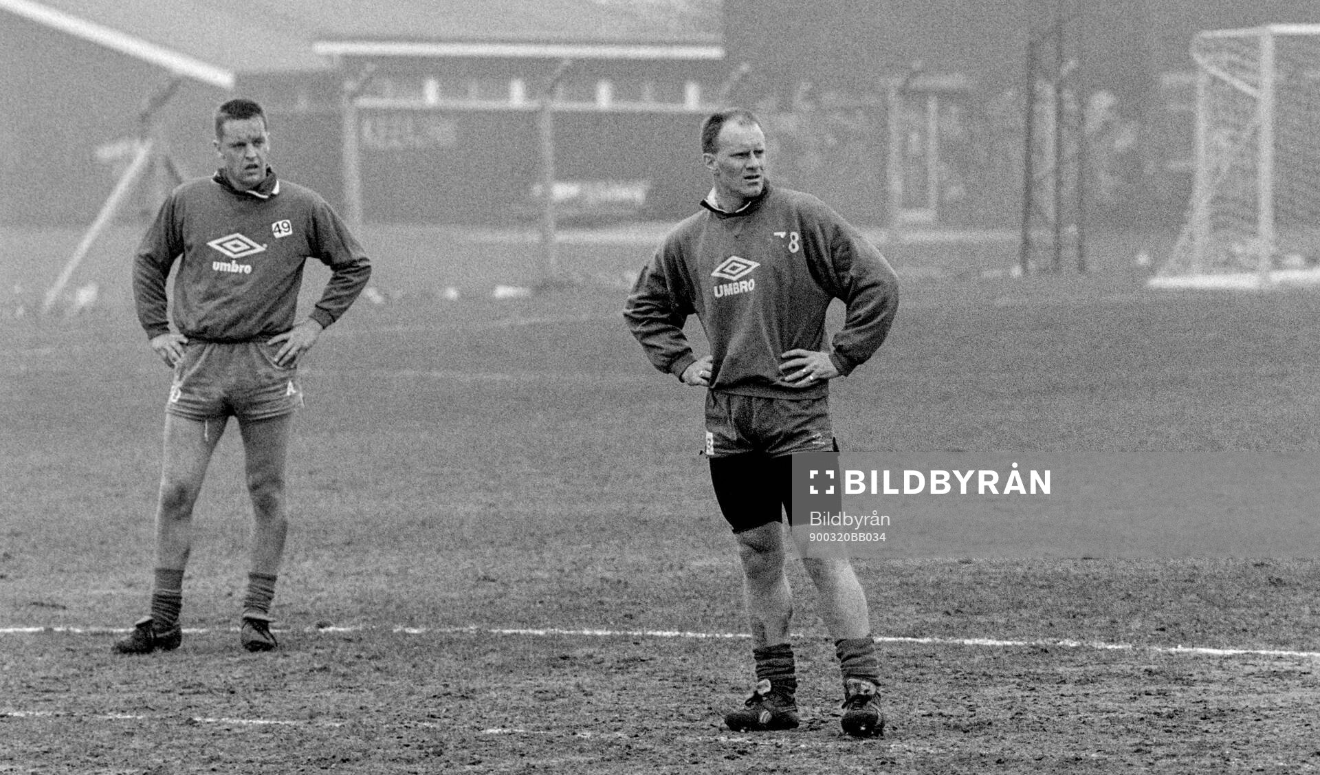 Football, Second Division, England 1989-1990, Oldham Athletic: Oldhams Andy Ritchie at the training ground.
