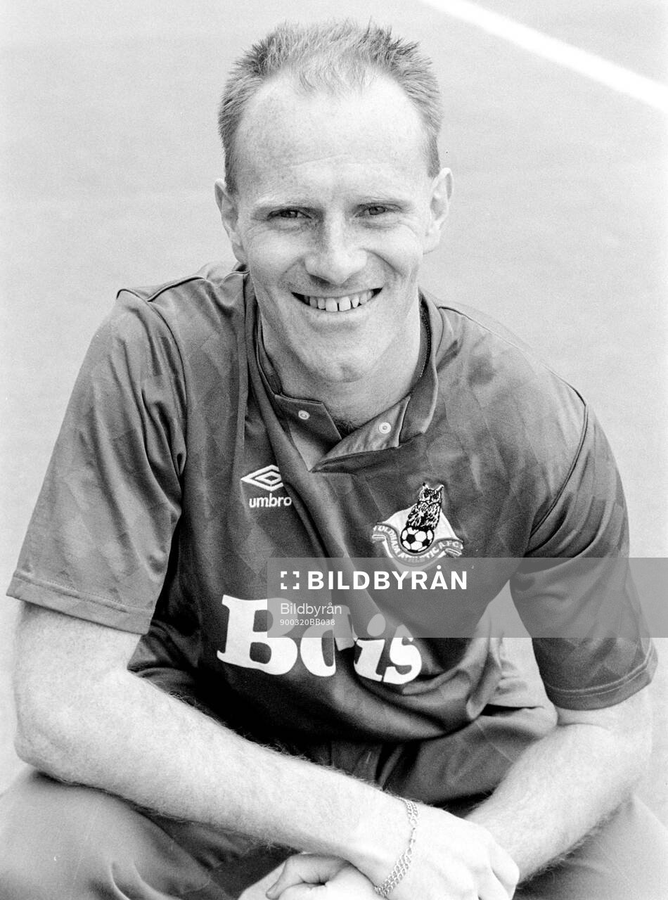 Football, Second Division, England 1989-1990, Oldham Athletic: Oldhams Andy Ritchie at the training ground.