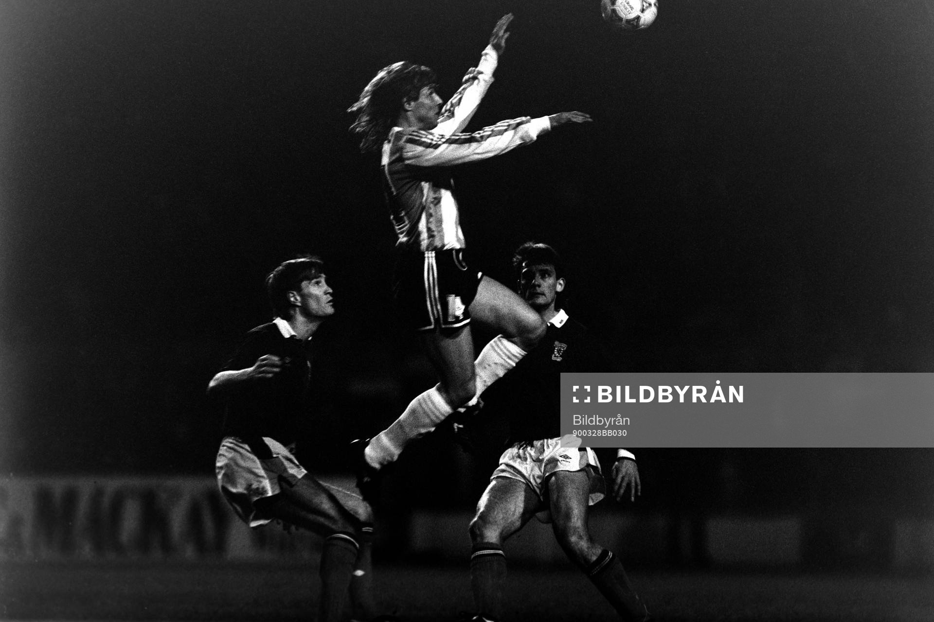 Fotboll, Skottland - Argentina, 1-0: Claudio Caniggia, Argentina.