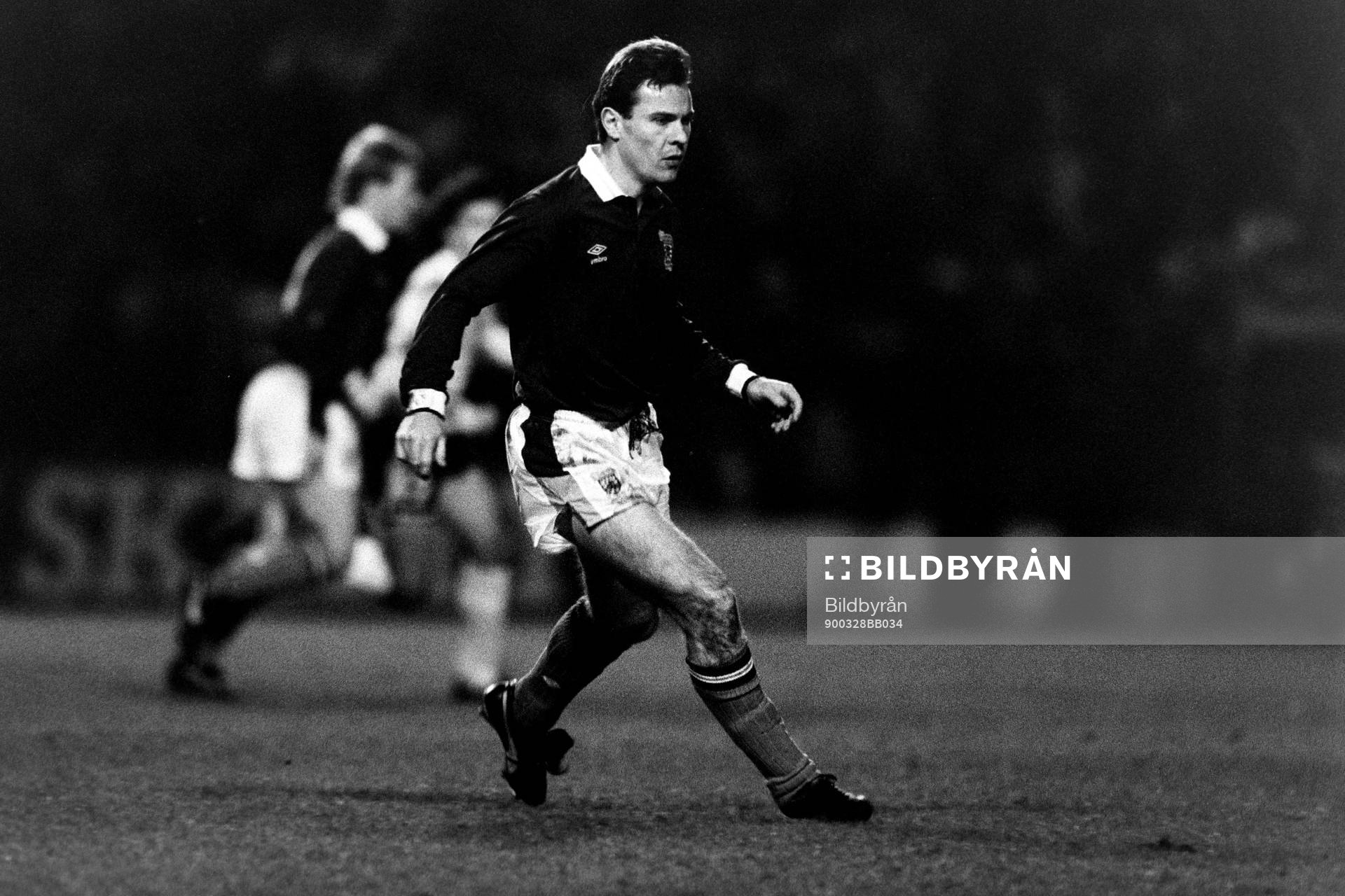 Fotboll, Skottland - Argentina, 1-0: Brian McClair, Skottland.