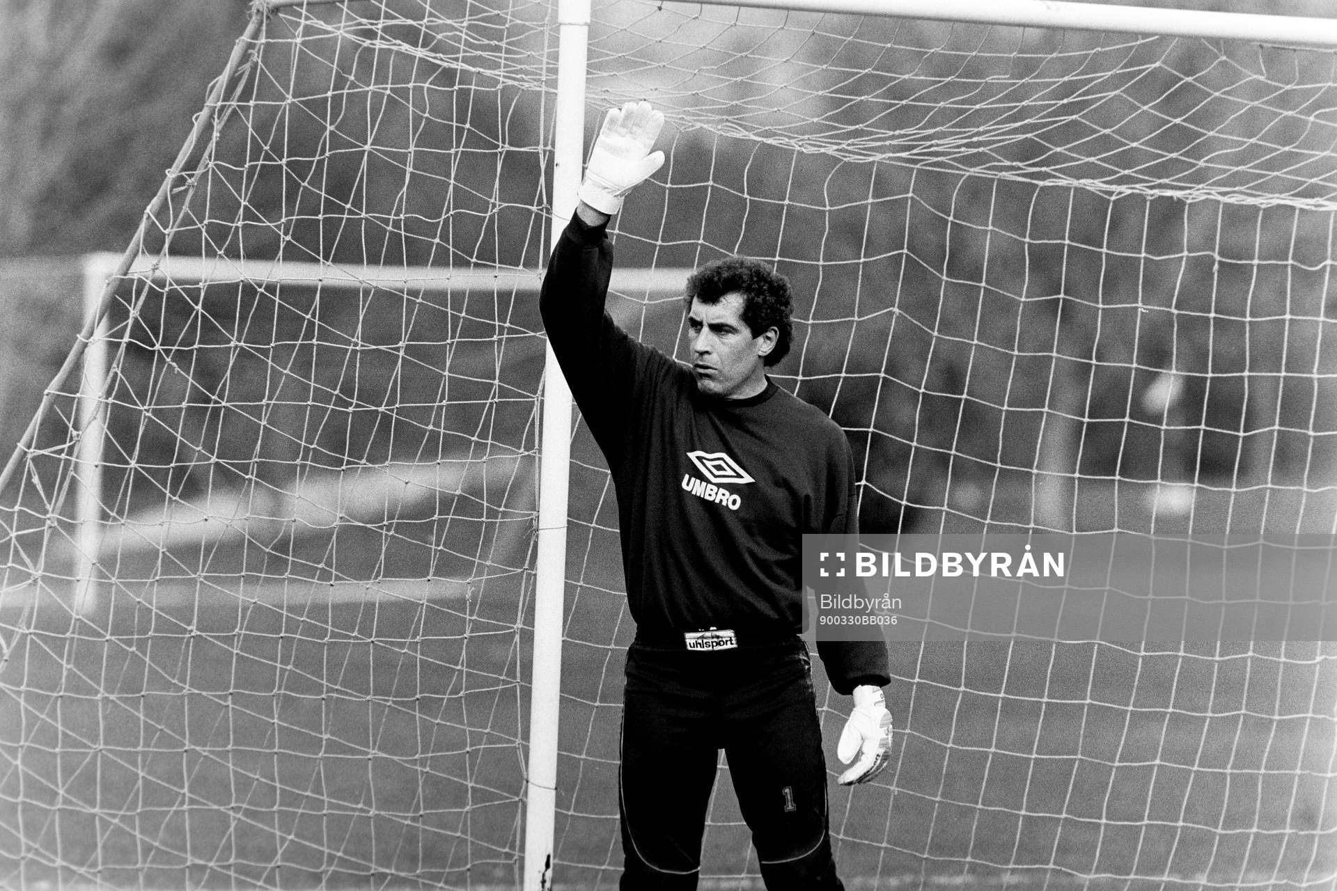 Fotboll, VM, England, förhands: Peter Shilton, målvakt i England.