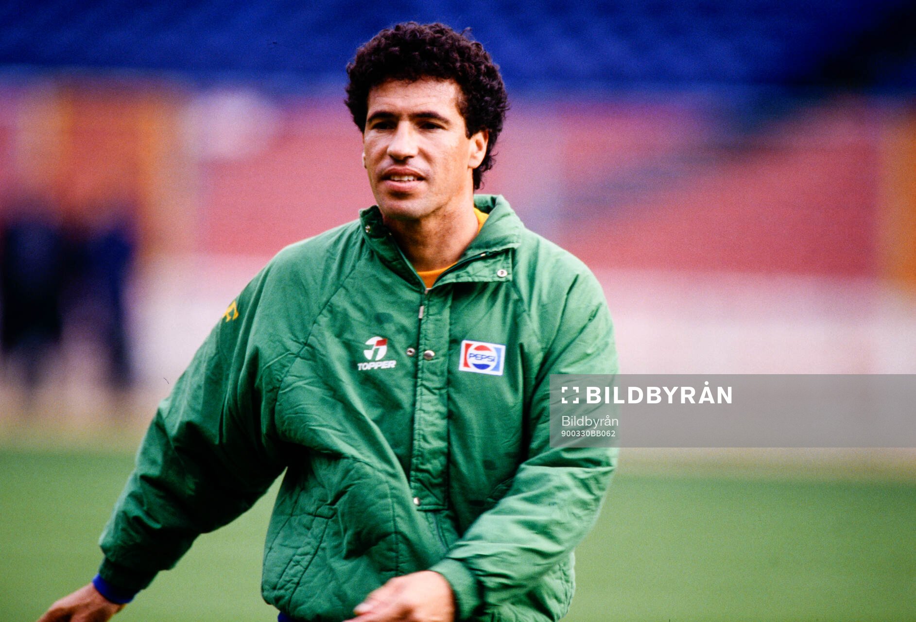 Careca. Football, FIFA World Cup 1990, Brazil, training