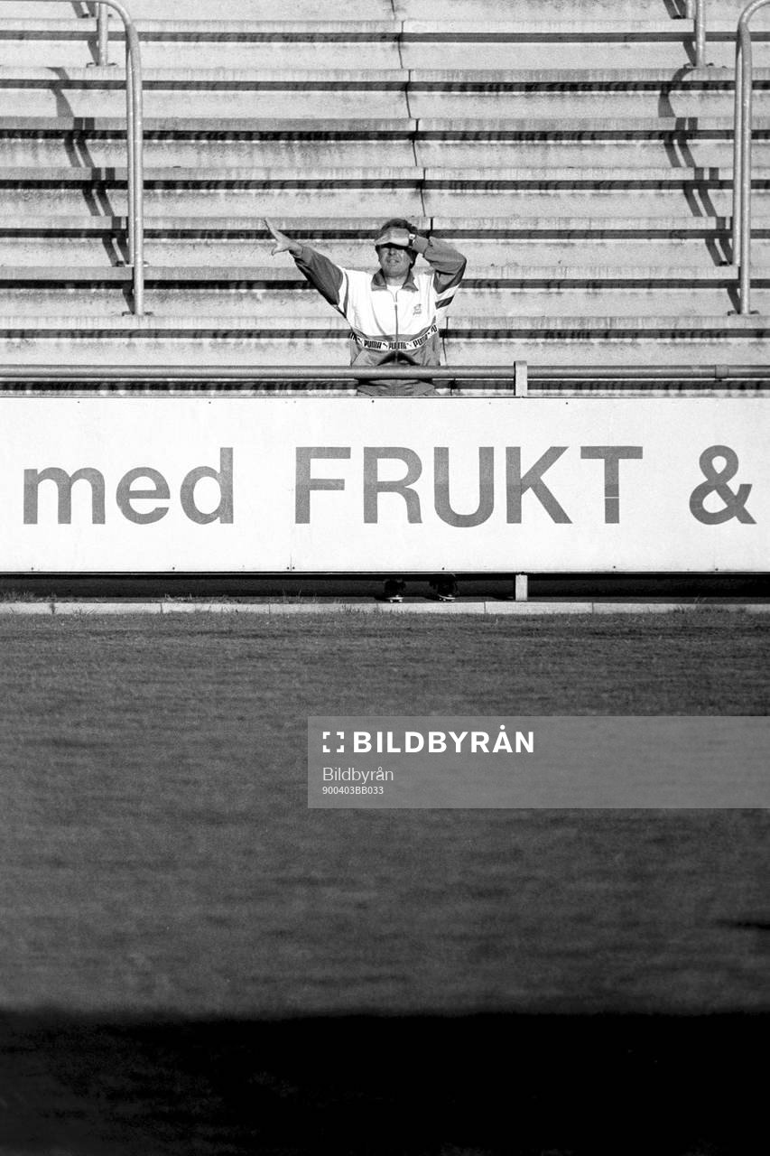 Fotboll, Div 1 Södra, Helsingborg, förhands: Bo Nilsson, Tränare.