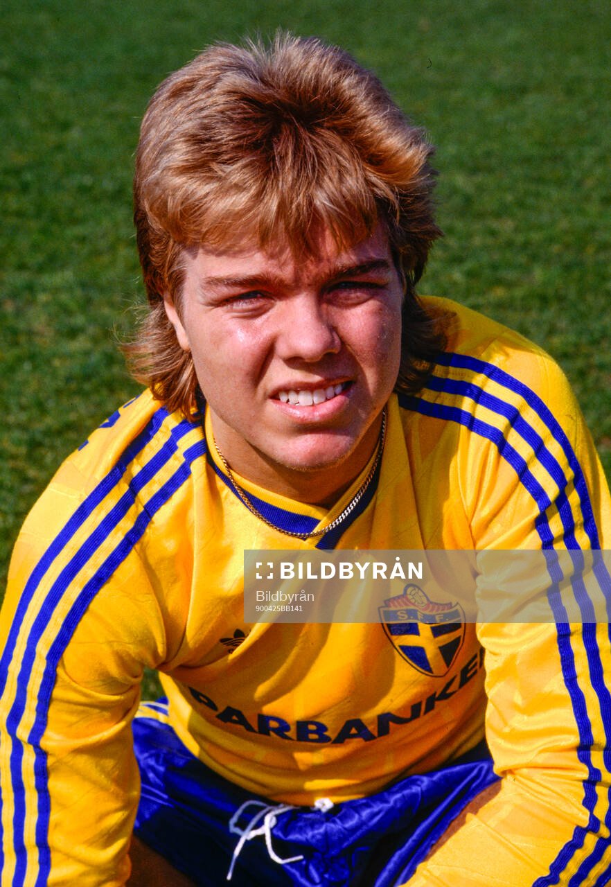 Landslagsdebutanten Tomas Brolin