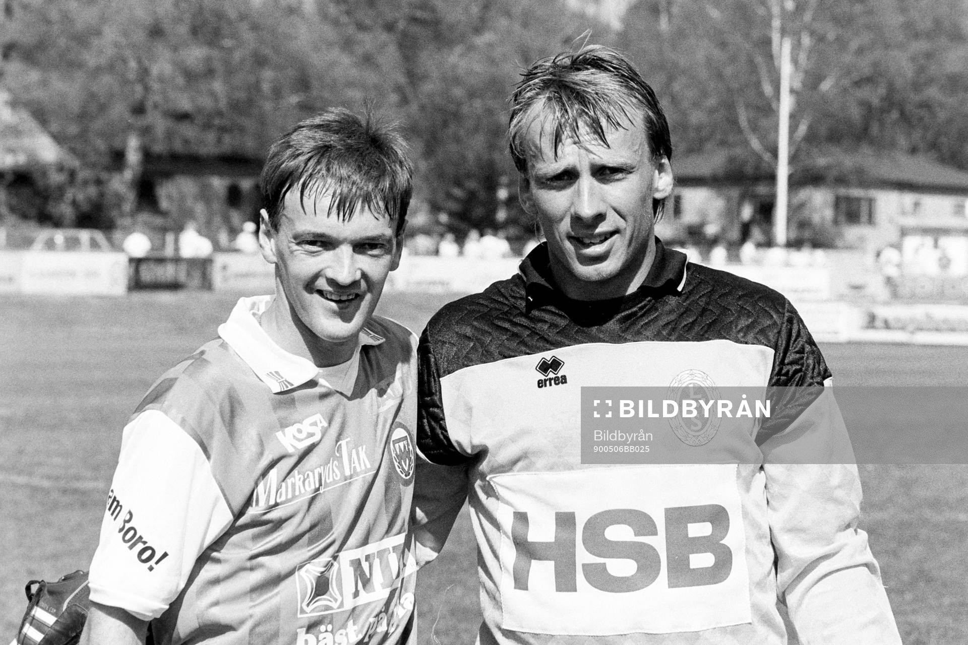 Jim Tolmie, Markaryd och Leif Nilsson, målvakt, Landskrona