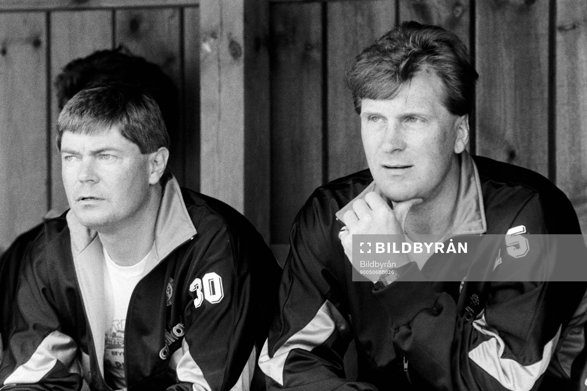 Tommy Gustafsson och Sonny Johansson, tränare i Landskrona