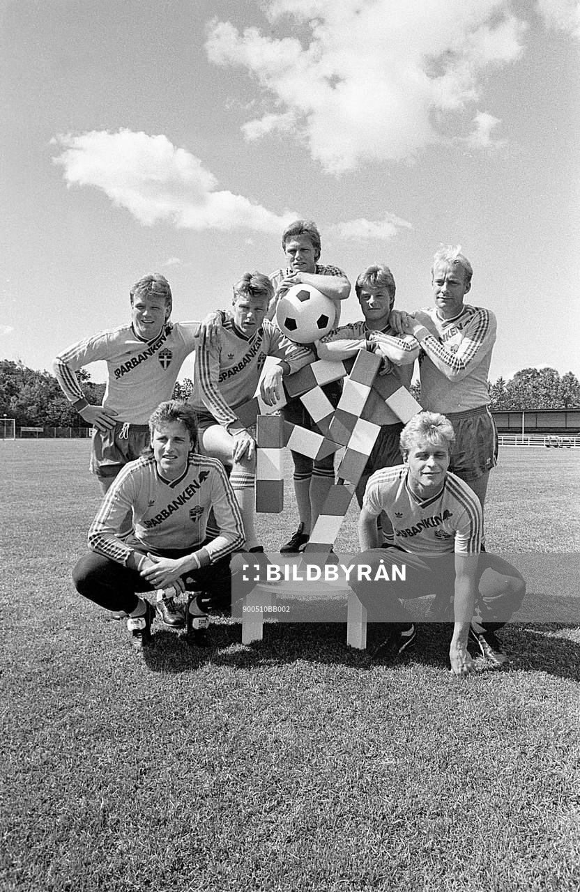 Bakre raden fr.v: Leif Engqvist, Joakim Nilsson, Niclas