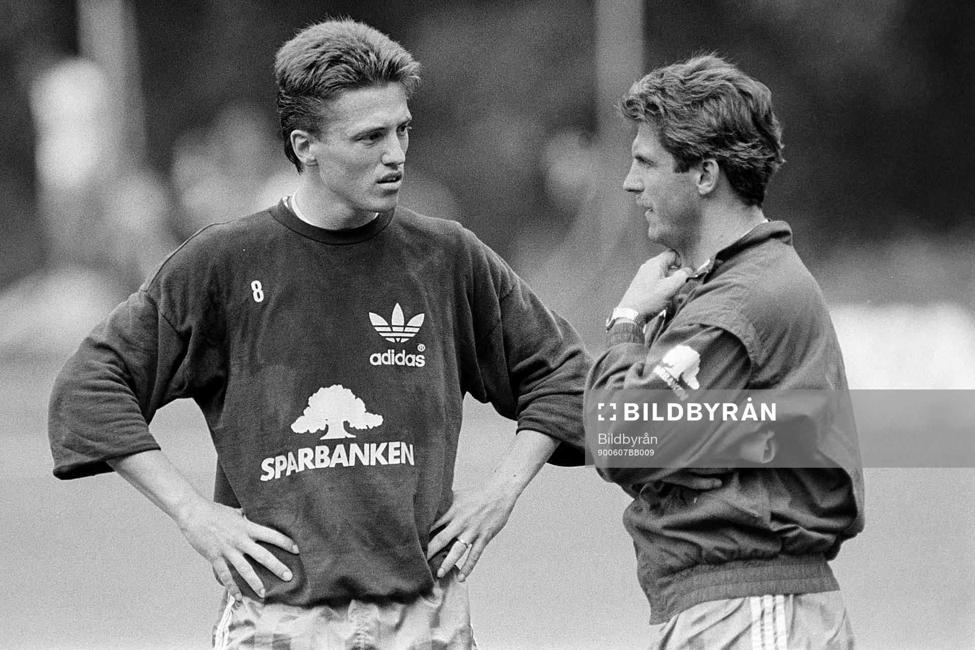 Mats Gren och Olle Nordin, förbundskapten, Sverige