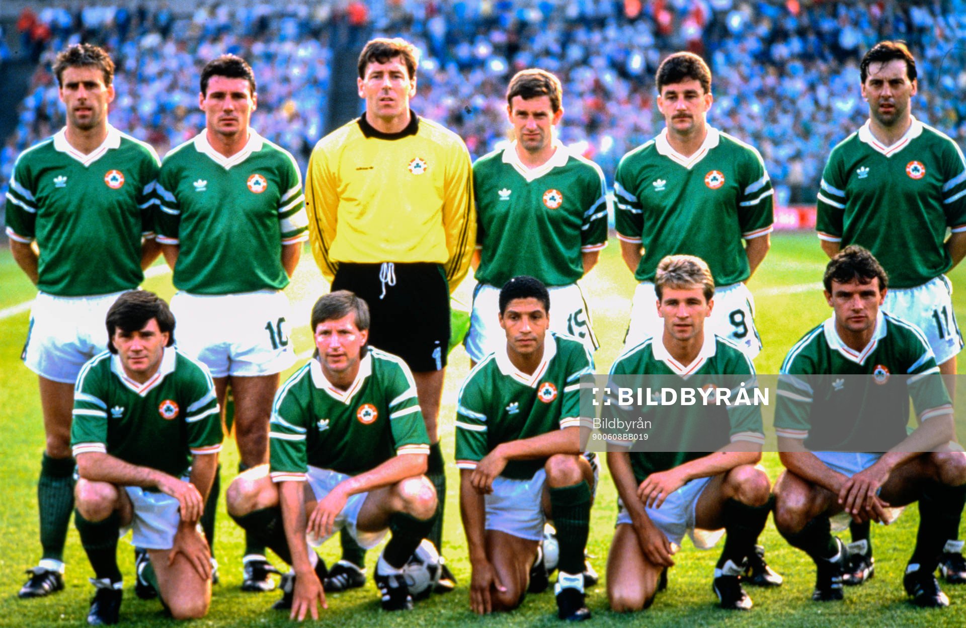 Fotboll, VM 1990, Lagbilder: Irland.