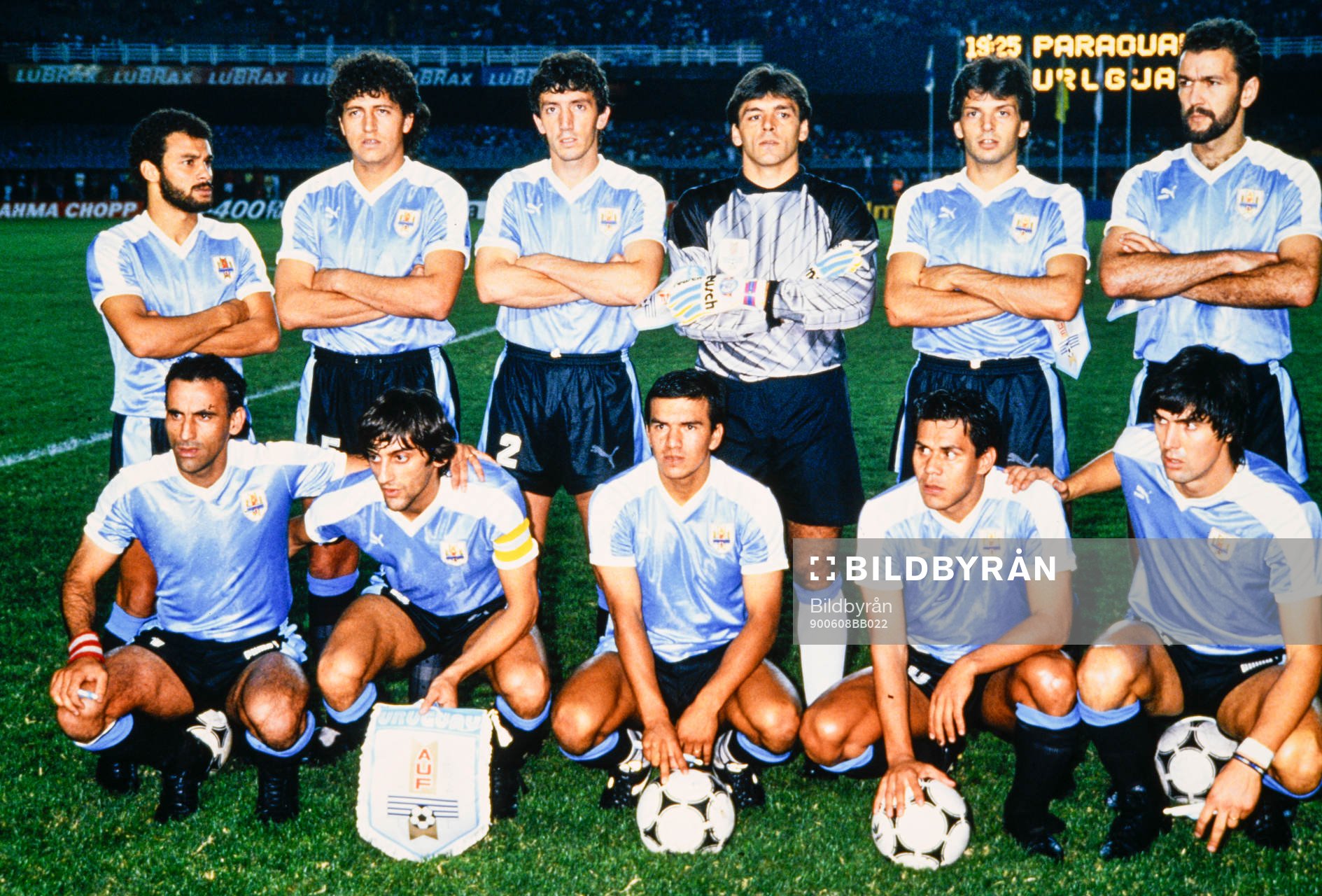 Fotboll, VM 1990, Lagbilder: Uruguay.