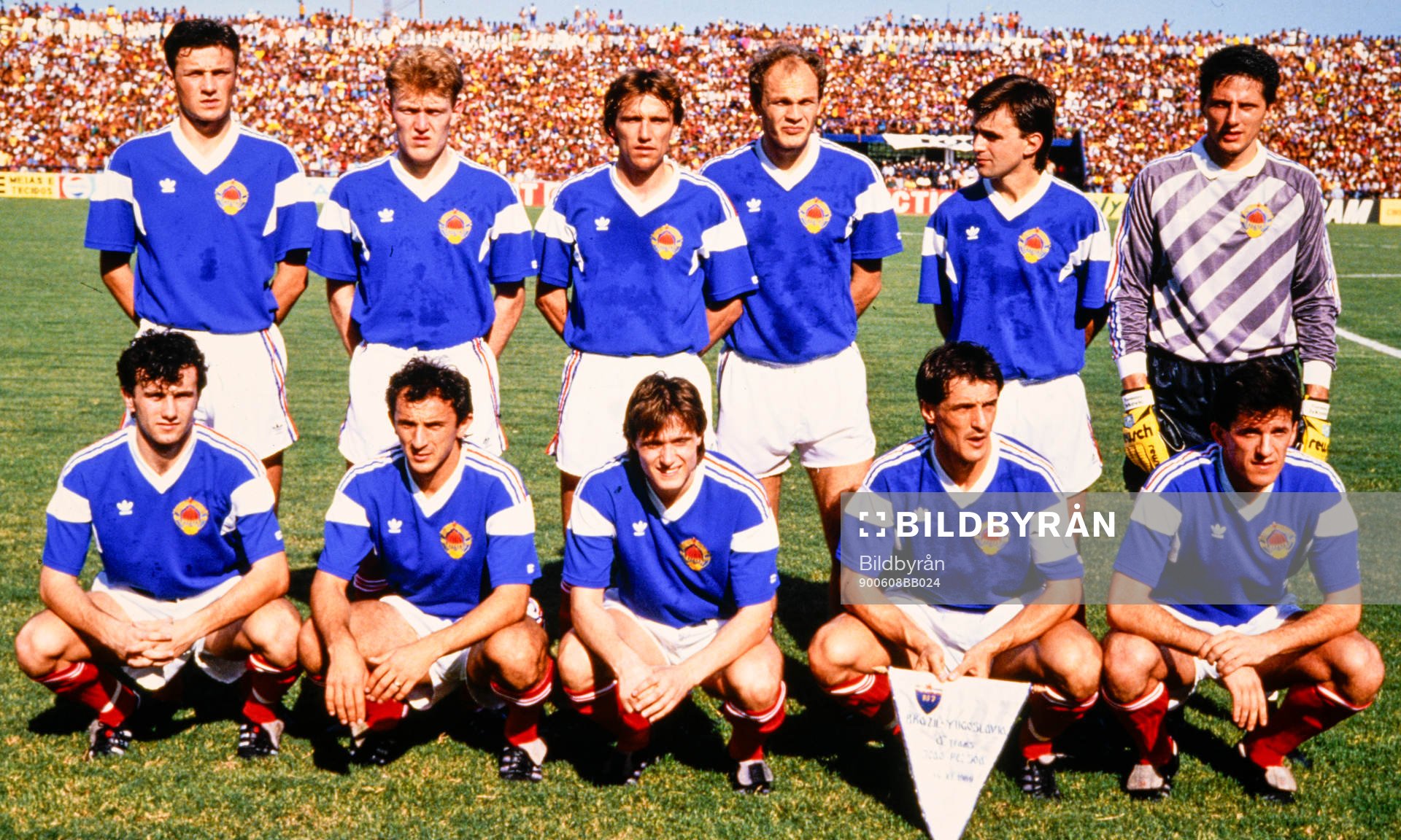 Fotboll, VM 1990, Lagbilder: Jugoslavien.