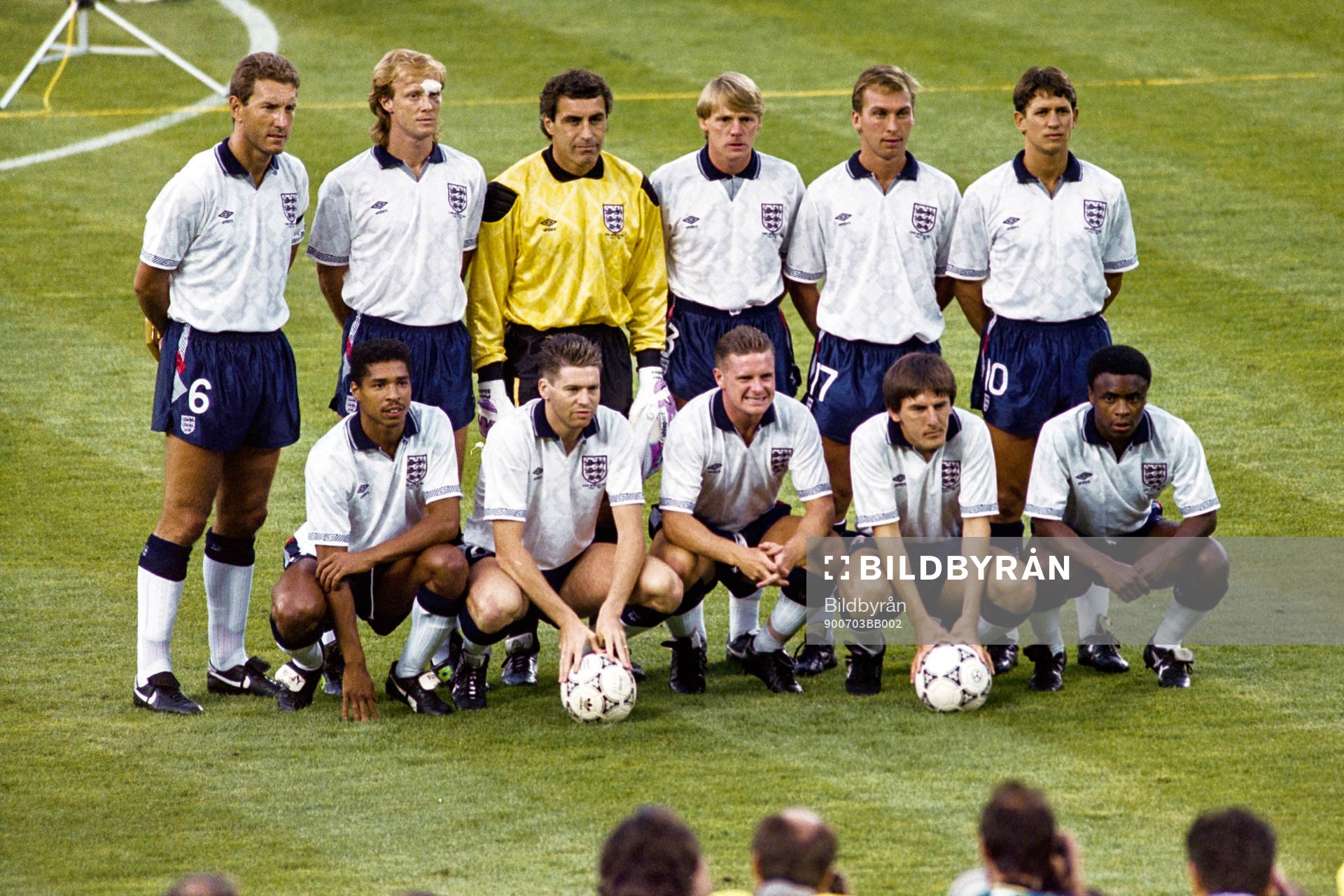  Englands startelva.
