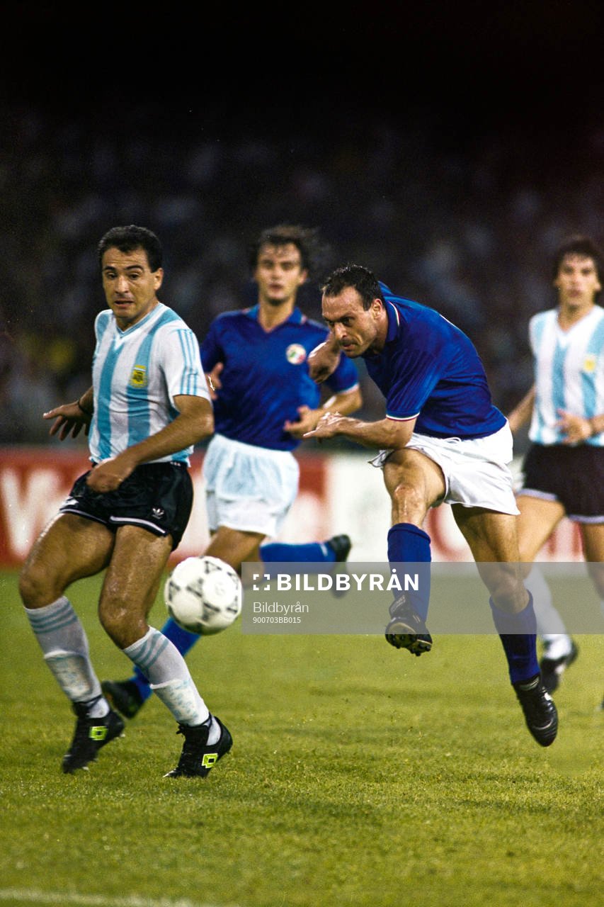 Italiens Salvatore Schillaci i skottagen