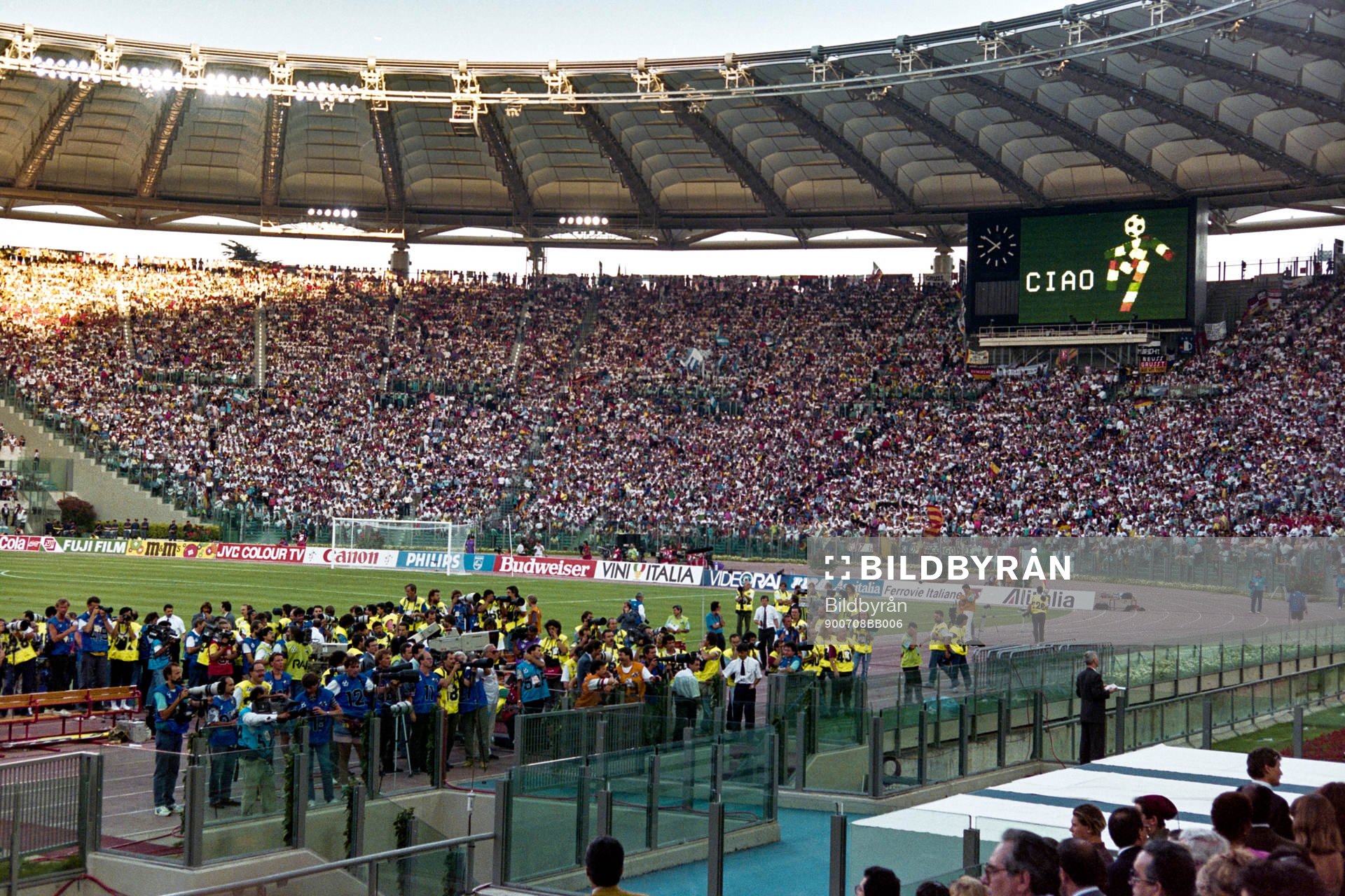 Härlig stämning på Olympiastadion i Rom