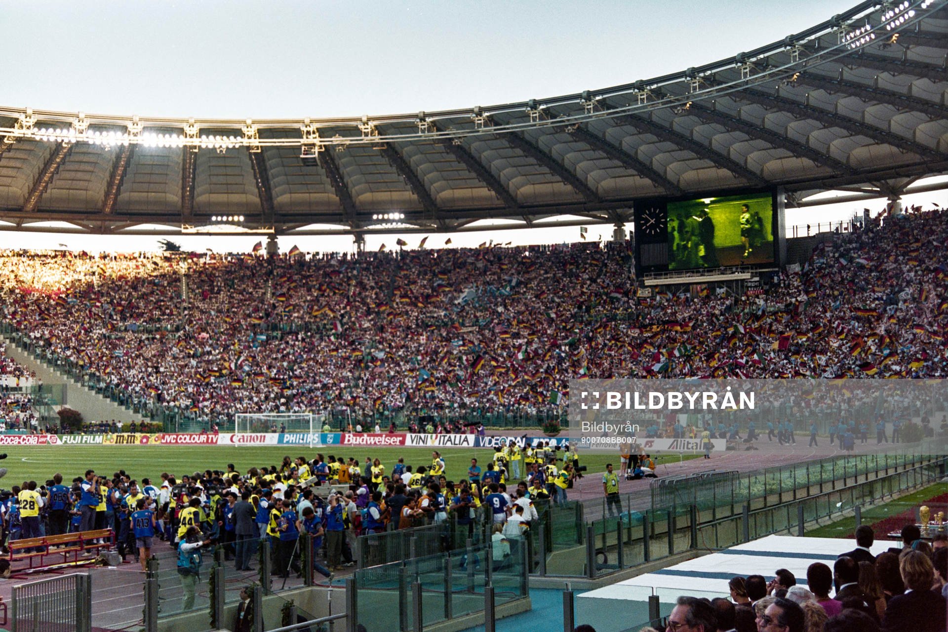 Härlig stämning på Olympiastadion i Rom