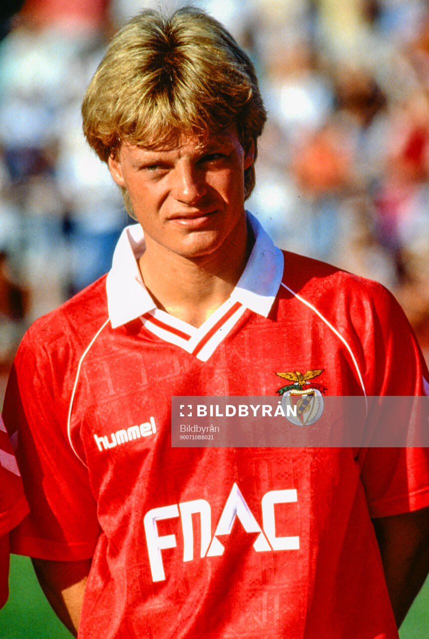 Benficas Stefan Schwarz. Football, Friendly, Falkenbergs FF