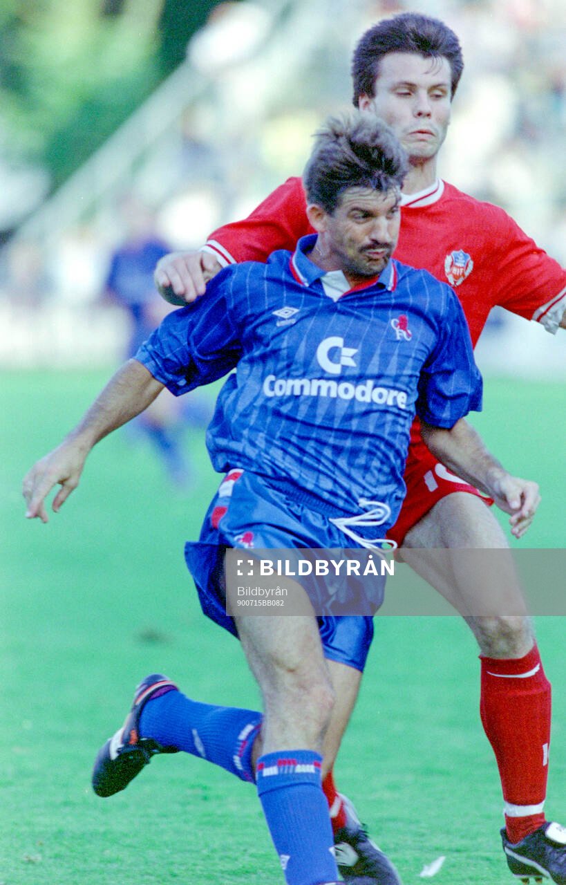 Football, Friendly Training Game 1990, Helsingborg -