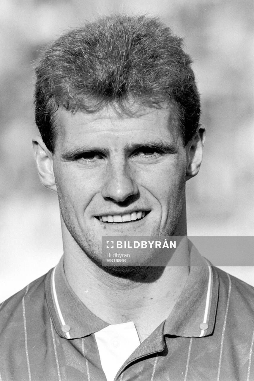 Football, Friendly Training Game 1990, Helsingborg - Chelsea: Chelseas Gordon Durie.