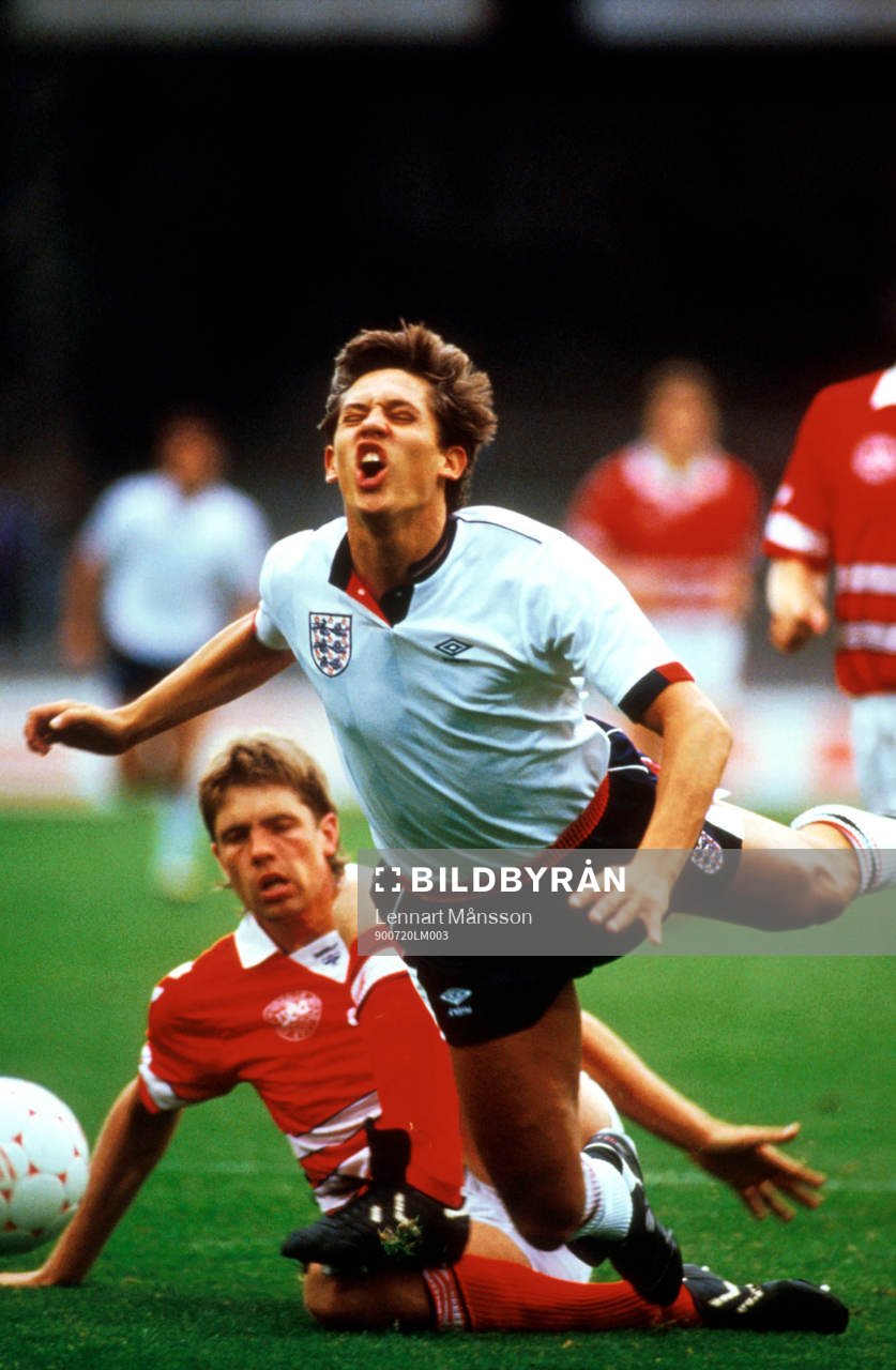 Fotboll, Danmark-England, Gary Lineker