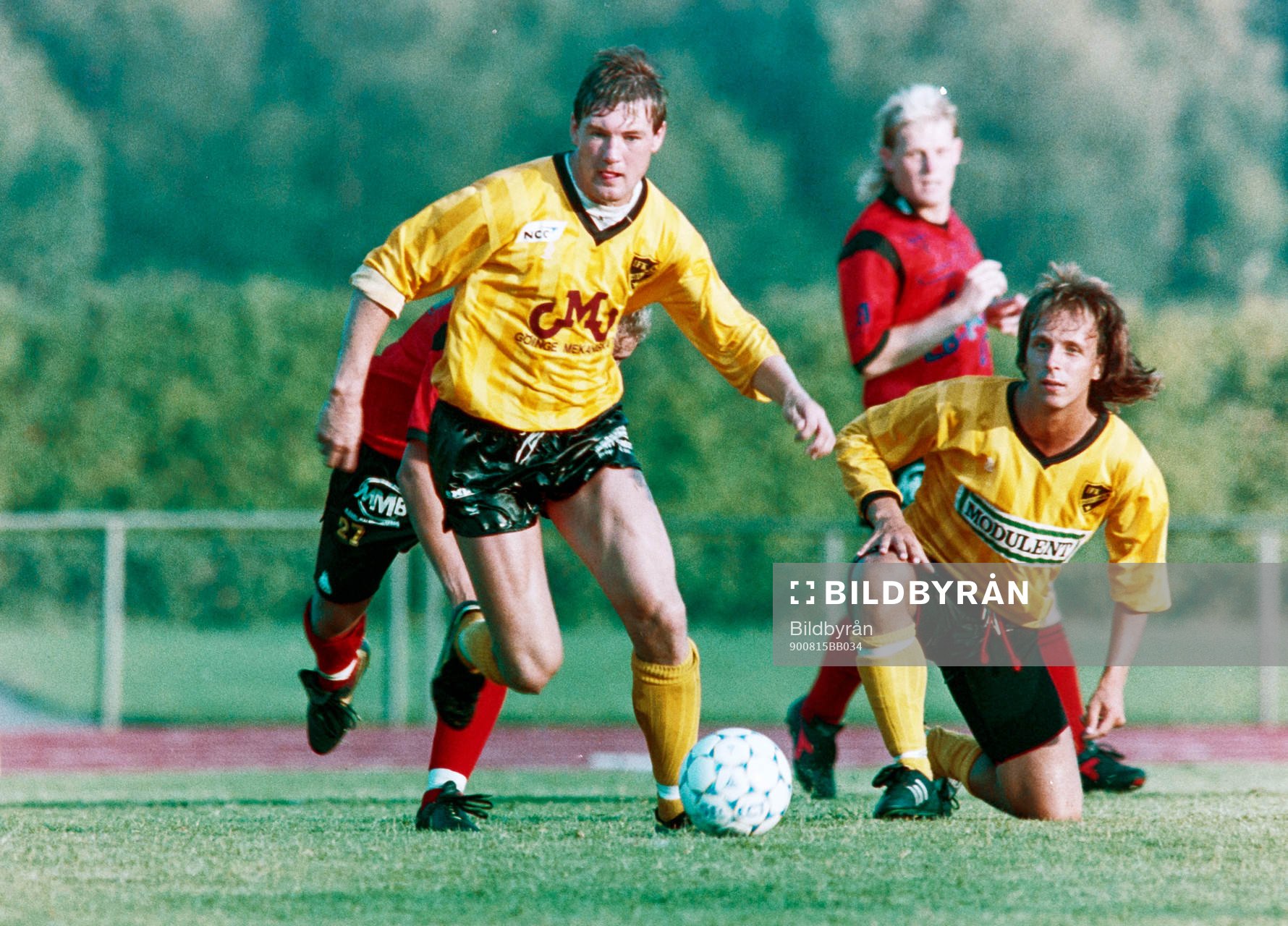 Fotboll, Svenska Cupen, IFK Hässleholm - Mjällby: Patrik Lennartsson och Christian Örn, Hässleholm.