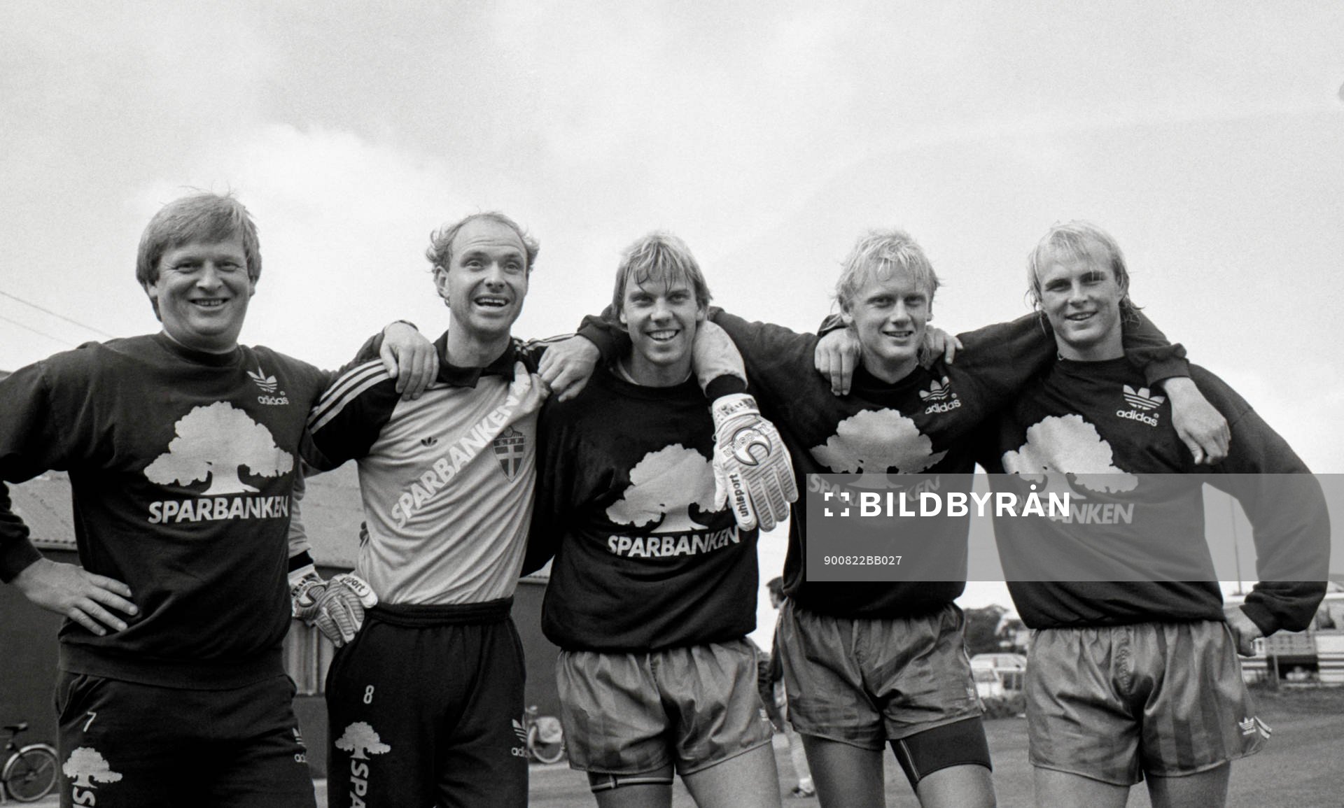 Fr. v Hans Backe, Thomas Ravelli, Hans Eklund, Ulrik