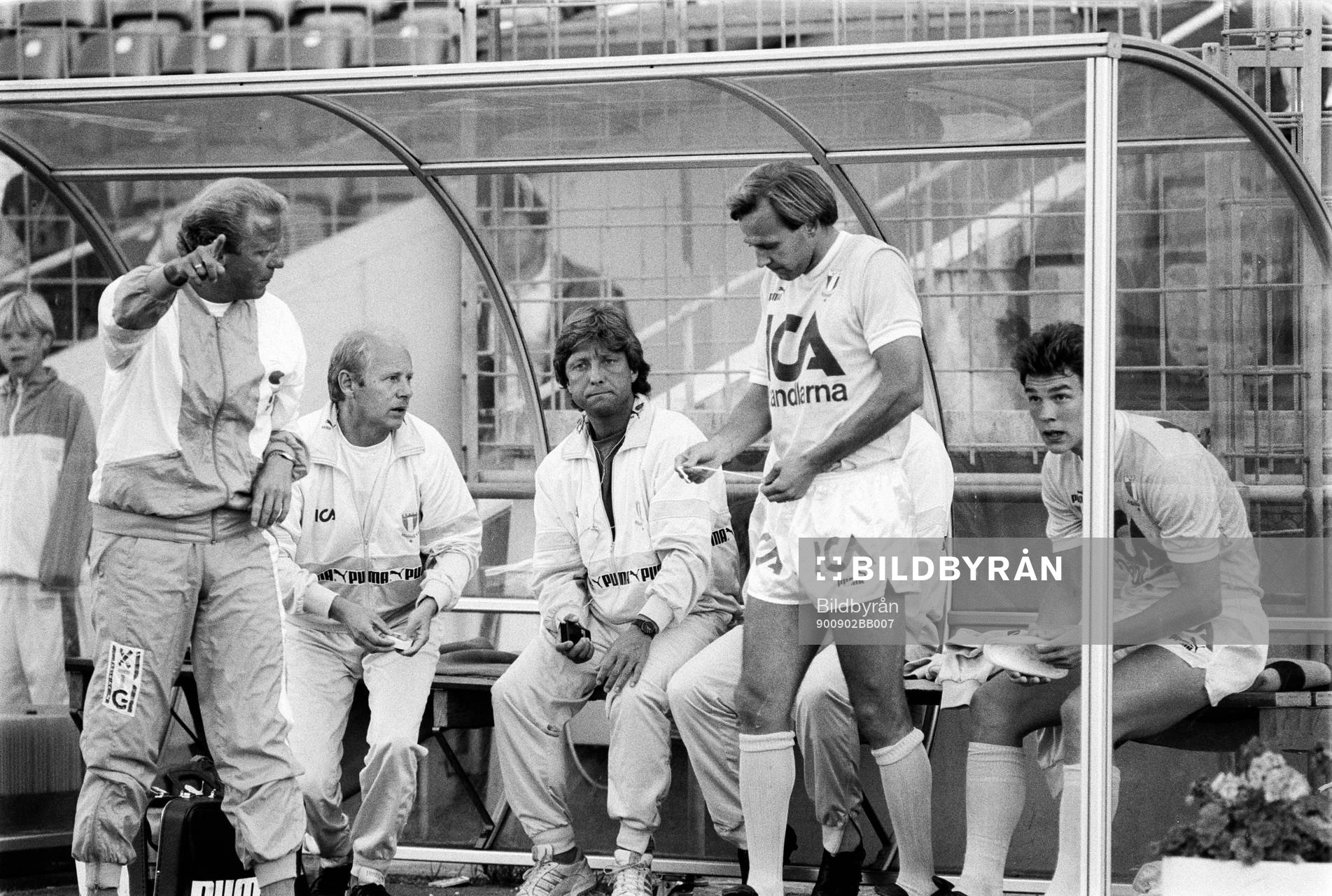 Bob Houghton, xx, Tore Cervin, Dan Corneliusson och Patrik
