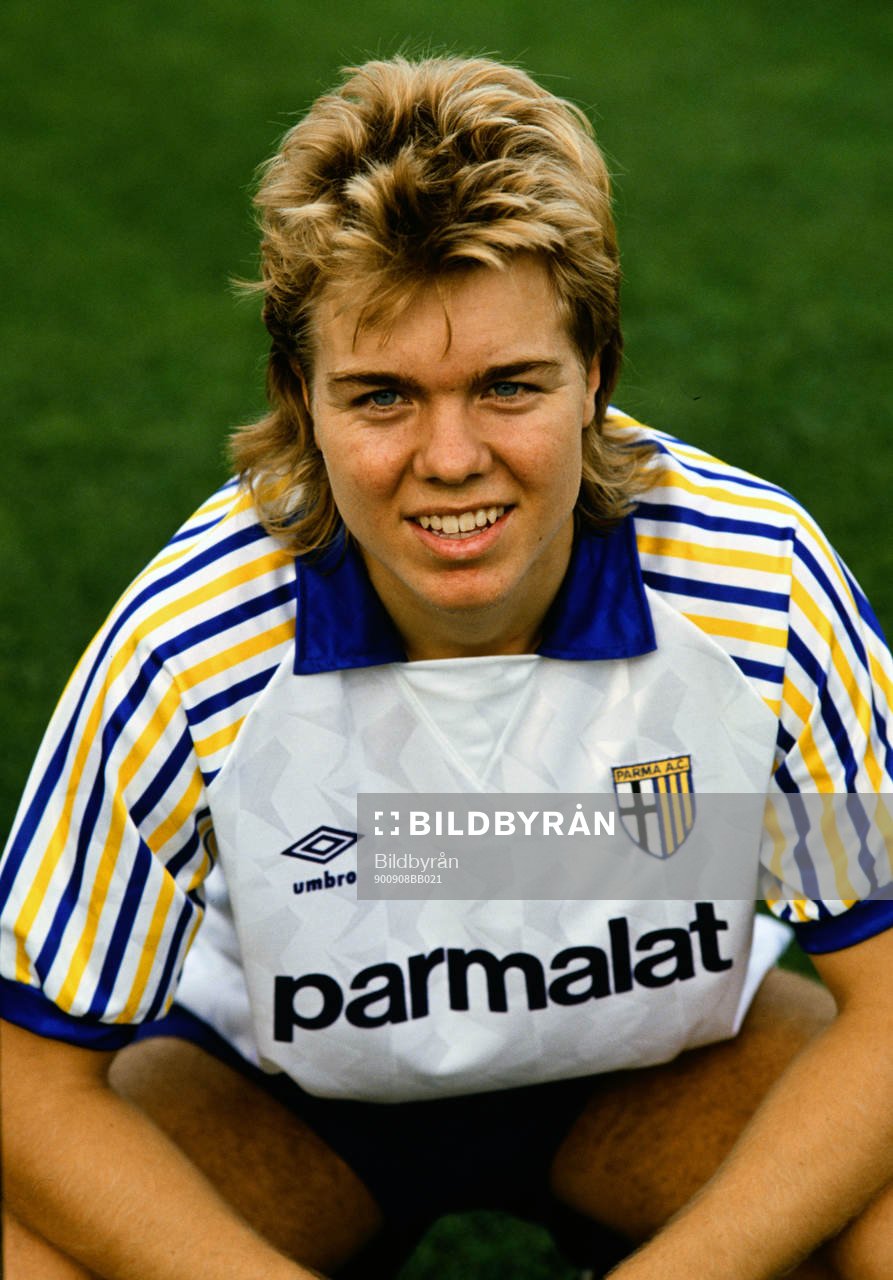 Fotboll, Serie A, Tomas Brolin, Parma. Football, Serie A,