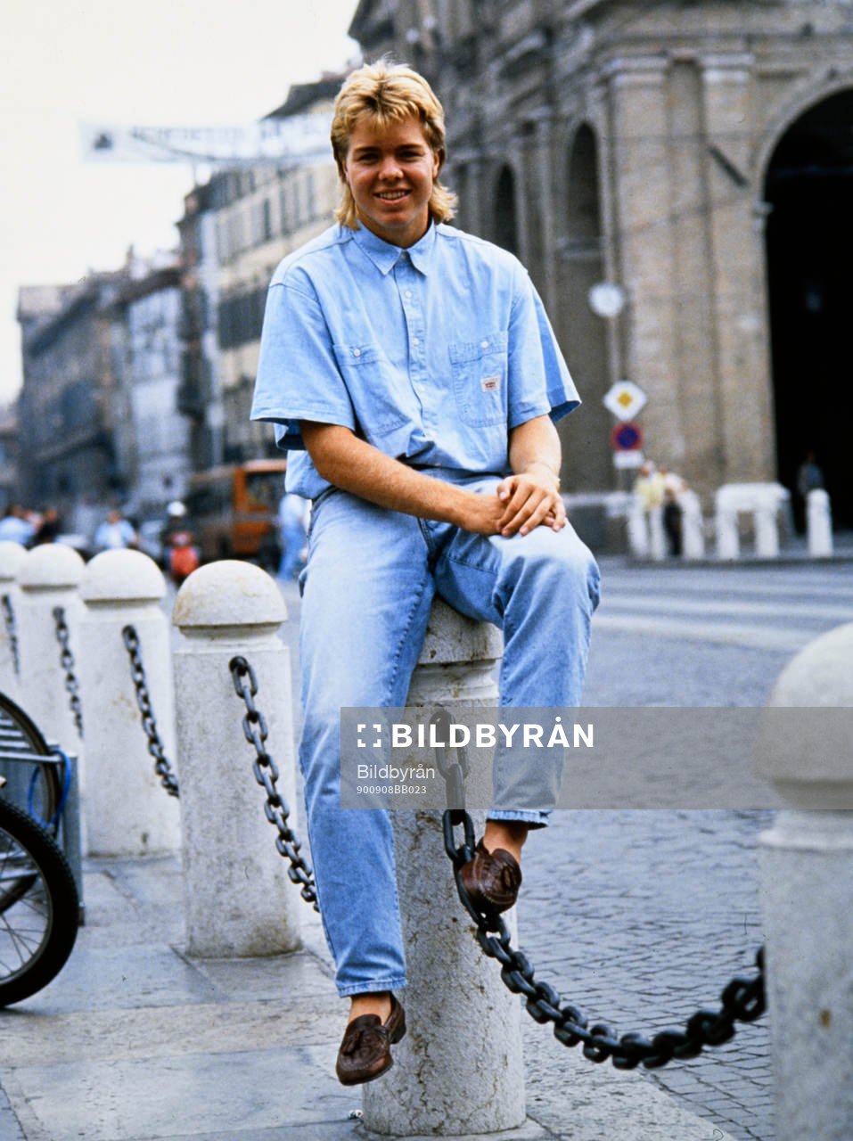 Fotboll, Serie A, Tomas Brolin, Parma, på stan. Football,